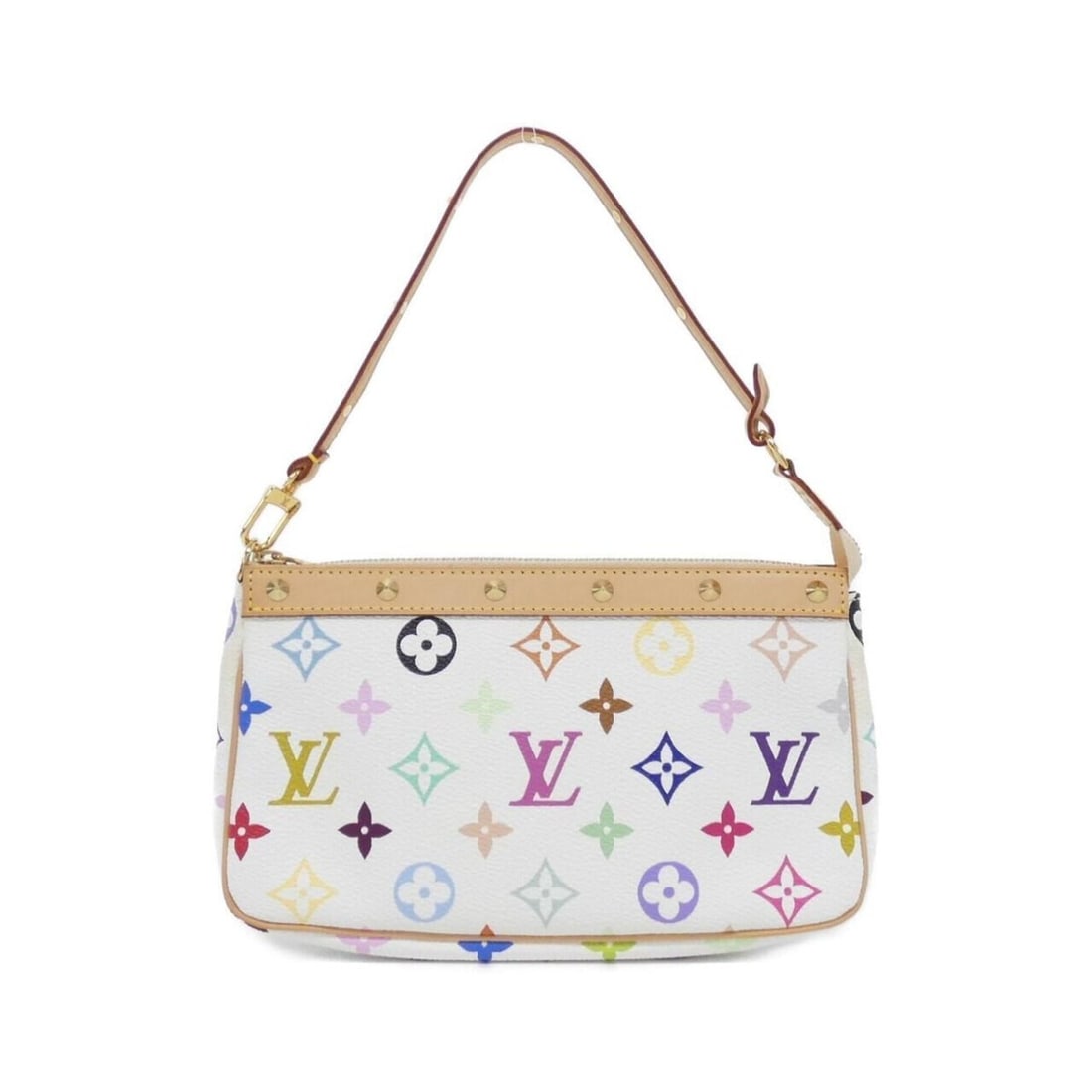 Louis Vuitton Multicolor Pochette Accessoires M92649 Accessory Pouch: --- Catalog ---Category: SizeSize (HxWxD): 13cm x 21cm x 5cm / 5.11'' x 8.26'' x 1.96''Category: DesignType: Pochette, PouchColor: WhiteGender: WomenMaterial: Coated canvas Hardware Color: GoldCategor