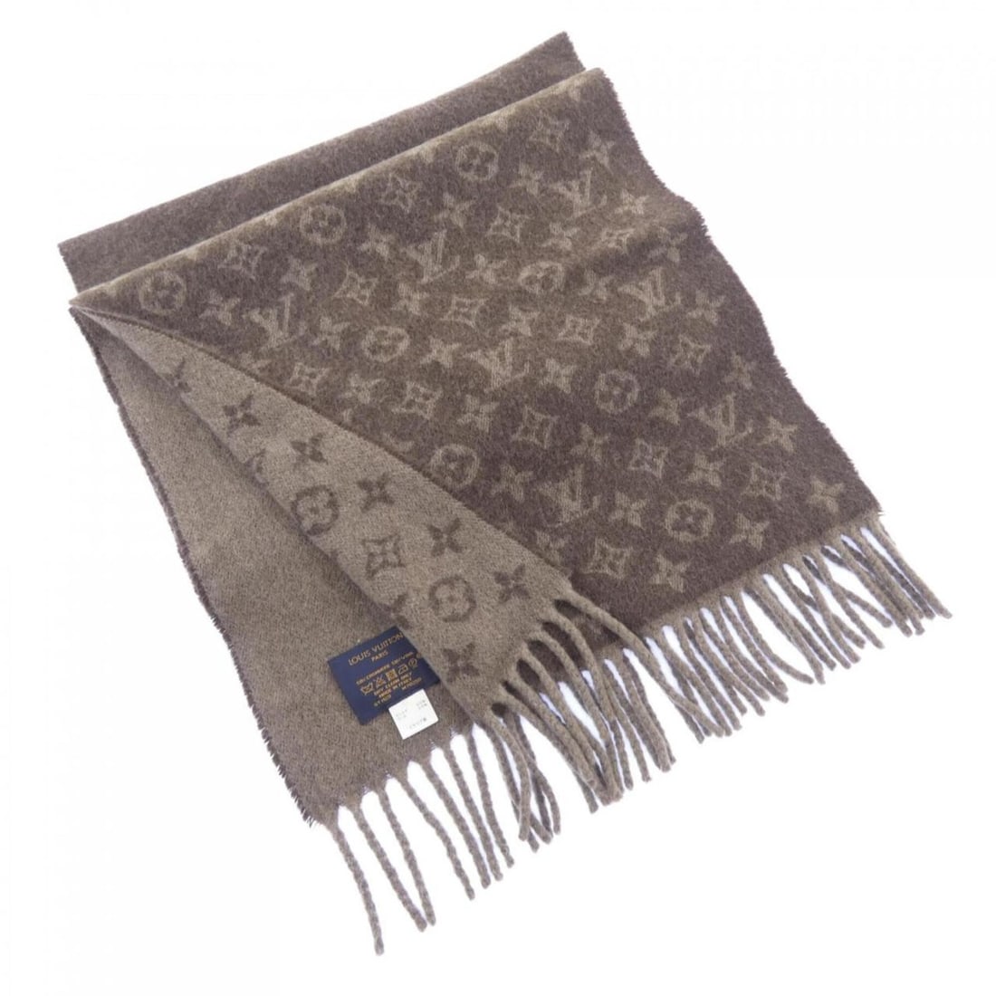 Louis Vuitton Monogram Gradient M70258 Scarf: --- Catalog ---Category: SizeSize (LxW): 2m x 35.5cm / 78.74'' x 13.97''Category: DesignType: StoleColor: BrownGender: MenMaterial: Cashmere Category: GeneralMPN: M70258Brand: Louis Vuitton--- Item