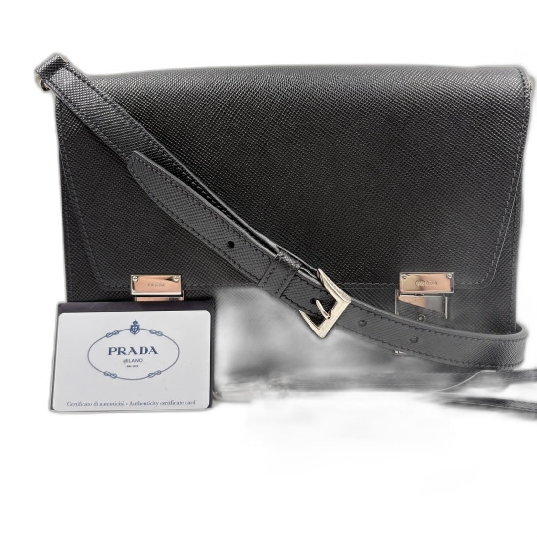 PRADA Shoulder Bag, Black (1 of 12)