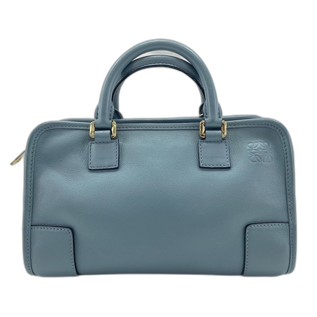 LOEWE Amazona 23 Handbag Shoulder Bag Blue: --- Catalog ---Category: SizeSize (HxWxD): 15cm x 24cm x 10cm / 5.9'' x 9.44'' x 3.93''Category: DesignType: Handbag, Shoulder bagColor: BlueGender: WomenCategory: GeneralBrand: Loewe--- Item List