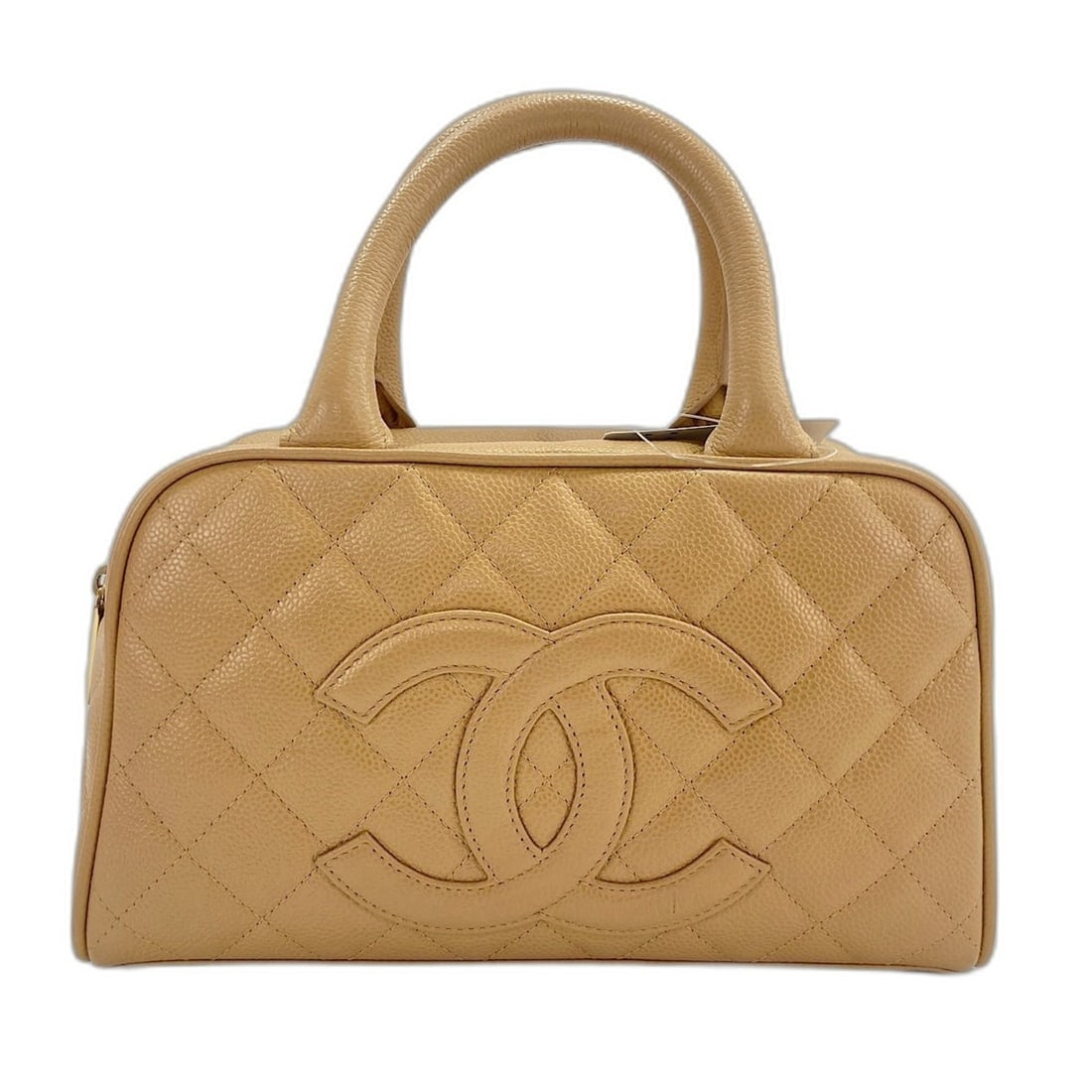 CHANEL Matelassé Mini Handbag, Beige: --- Catalog ---Category: SizeSize (HxWxD): 16cm x 27cm x 11cm / 6.29'' x 10.62'' x 4.33''Category: DesignType: HandbagColor: BeigeGender: WomenCategory: GeneralBrand: Chanel--- Item List ---Section:
