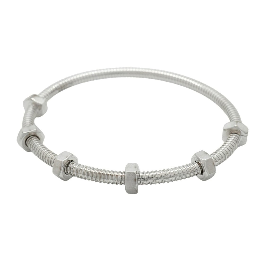 Cartier Bangle Eclou de 18KWG White Gold Ladies P3427801: --- Catalog ---Category: SizeLength: 15.5cm / 6.1''Category: DesignType: BangleGender: WomenMaterial: White gold (18K)Category: GeneralBrand: Cartier--- Item List ---Section: ConditionRanking: Rank AB