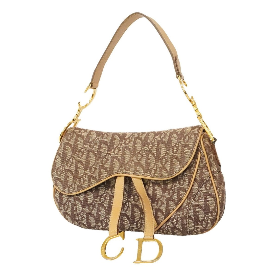 Christian Dior Trotter Saddle Canvas Handbag, Brown, Women's, P3427629: --- Catalog ---Category: SizeSize (HxWxD): 17cm x 29cm x 6cm / 6.69'' x 11.41'' x 2.36''Category: DesignType: HandbagColor: BrownGender: WomenMaterial: Canvas Category: GeneralBrand: Christian Dior---