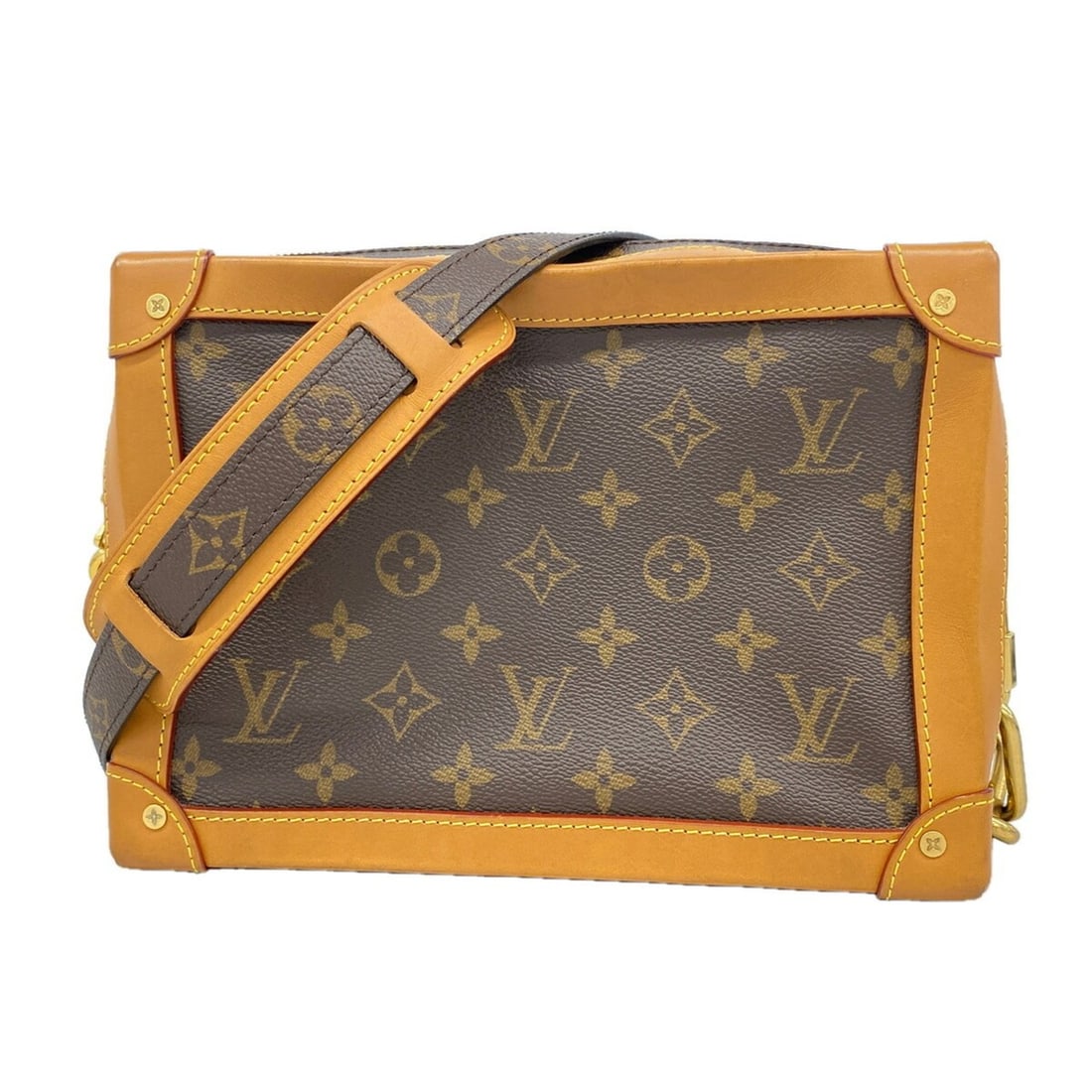 Louis Vuitton Monogram Soft Trunk Shoulder Bag M44660 Brown Women's OP021193: --- Catalog ---Category: SizeSize (HxWxD): 17.5cm x 24cm x 9.5cm / 6.88'' x 9.44'' x 3.74''Category: DesignType: Shoulder bagColor: BrownGender: WomenCategory: GeneralMPN: M44660Brand: Louis Vuitton--