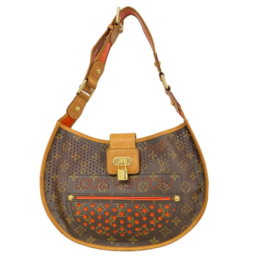 Louis Vuitton Monogram Perfo Demilune Shoulder Bag M95178 Orange Women's OP018568: --- Catalog ---Category: SizeSize (HxWxD): 21cm x 34cm x 4.5cm / 8.26'' x 13.38'' x 1.77''Category: DesignType: Shoulder bagColor: LV OrangeGender: WomenCategory: GeneralMPN: M95178Brand: Louis Vuitto