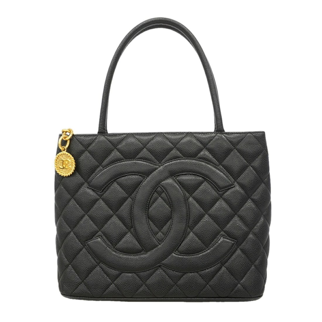 Chanel Tote Bag, Reissue Tote, Caviar Leather, Black, Women's: --- Catalog ---Category: SizeSize (HxWxD): 24cm x 29cm x 14.5cm / 9.44'' x 11.41'' x 5.7''Category: DesignType: Tote bagColor: BlackGender: WomenMaterial: Grained Calfskin Hardware Color: GoldCategory