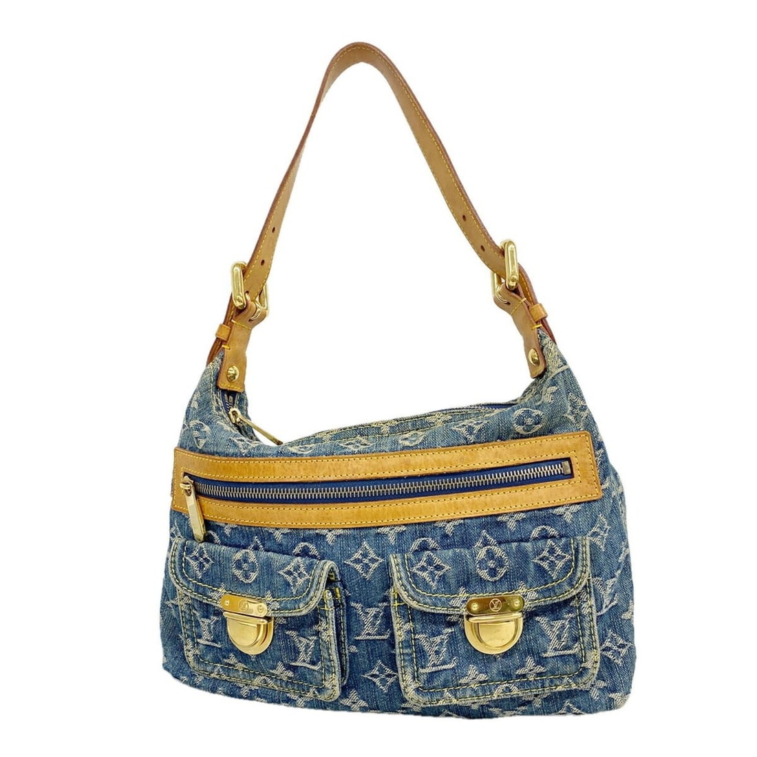 Louis Vuitton Monogram Denim Baggy PM Shoulder Bag M95049 Blue Women's: --- Catalog ---Category: SizeSize (HxWxD): 23cm x 29.5cm x 10cm / 9.05'' x 11.61'' x 3.93''Category: DesignType: Shoulder bagColor: BlueGender: WomenCategory: GeneralMPN: M95049Brand: Louis Vuitton---