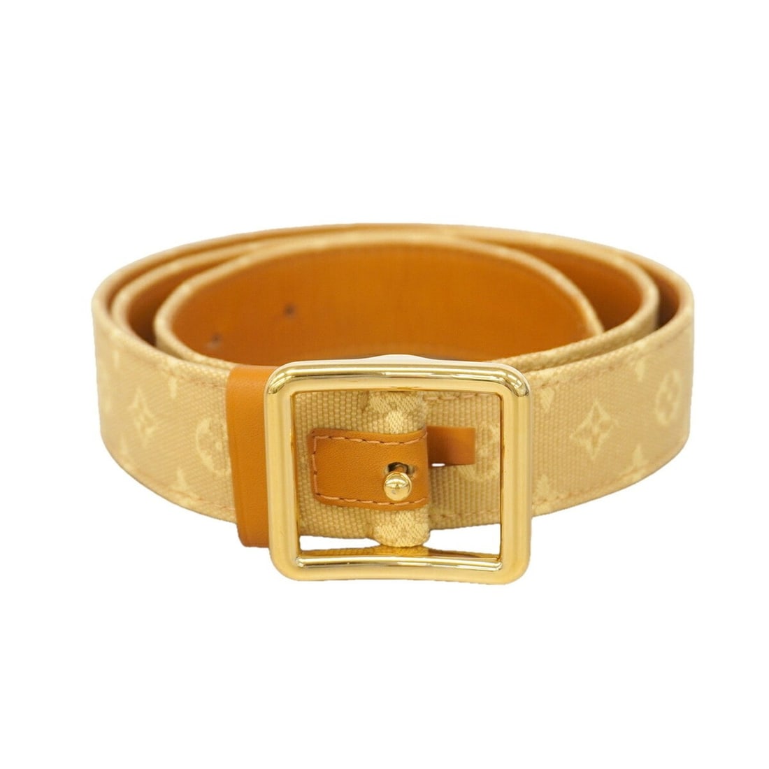 Louis Vuitton Monogram Mini Belt, M6817U, Beige, Women's: --- Catalog ---Category: SizeLength: 77cm - 88cm / 30.31'' - 34.64''Category: DesignType: Standard beltColor: BeigeGender: WomenCategory: GeneralMPN: M6817UBrand: Louis Vuitton--- Item List ---Section