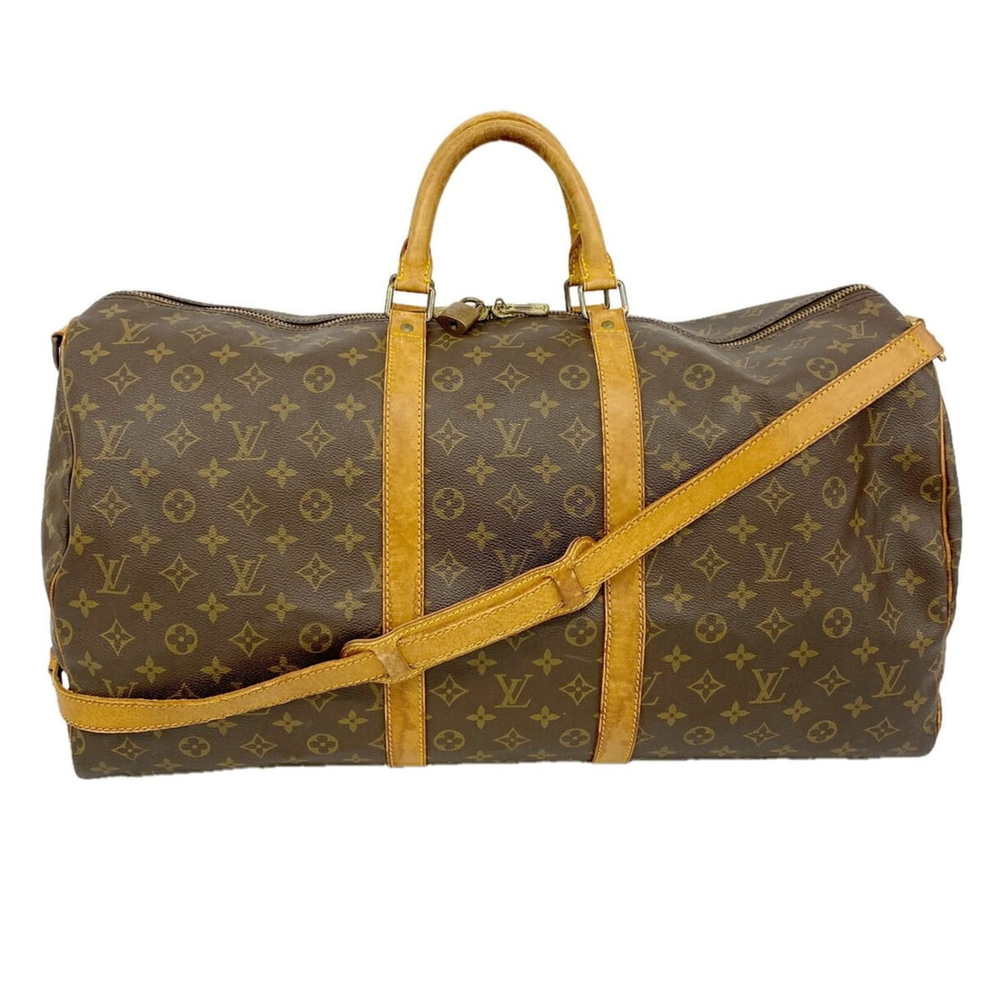 Louis Vuitton Bags - Boston Monogram Keepall Bandoulière 55 M41414 Brown Men's & Women's: --- Catalog ---Category: SizeSize (HxWxD): 31cm x 55cm x 26cm / 12.2'' x 21.65'' x 10.23''Category: DesignType: Boston bagColor: BrownGender: Men,WomenCategory: GeneralMPN: M41414Brand: Louis Vuitton-