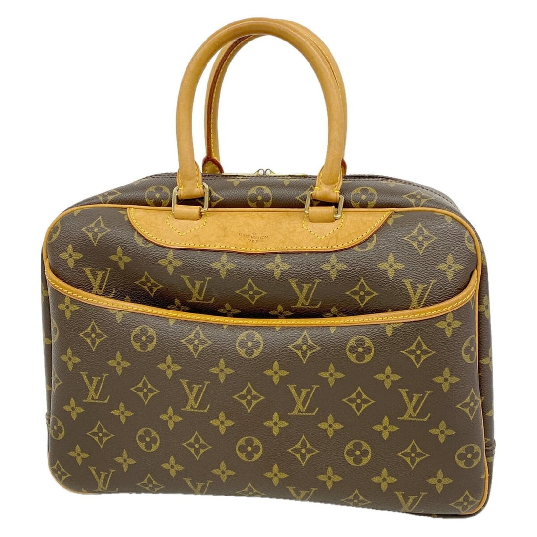 Louis Vuitton Monogram Deauville Handbag M47270 Brown Women's: --- Catalog ---Category: SizeSize (HxWxD): 26cm x 34cm x 13cm / 10.23'' x 13.38'' x 5.11''Category: DesignType: HandbagColor: BrownGender: WomenCategory: GeneralMPN: M47270Brand: Louis Vuitton--- Item