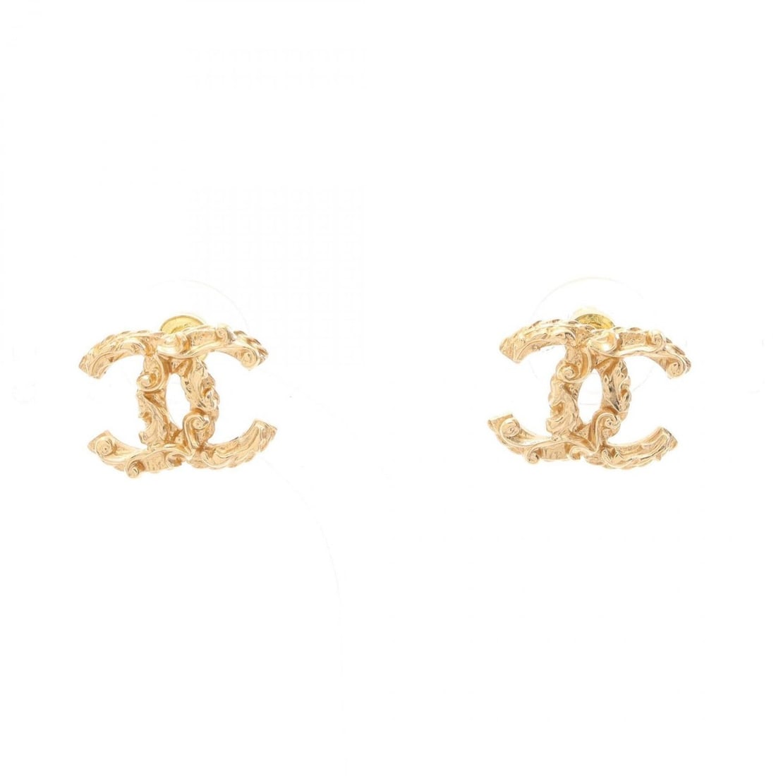 Chanel Coco Mark Earrings, Gold Plated (GP), Women's, Tone: --- Catalog ---Category: SizeSize (HxWxD): 14.00mm x 17.00mm / 0.55'' x 0.67''Category: DesignType: Stud earringsColor: GoldGender: WomenMaterial: Gold platingCategory: GeneralBrand: Chanel--- Item Li