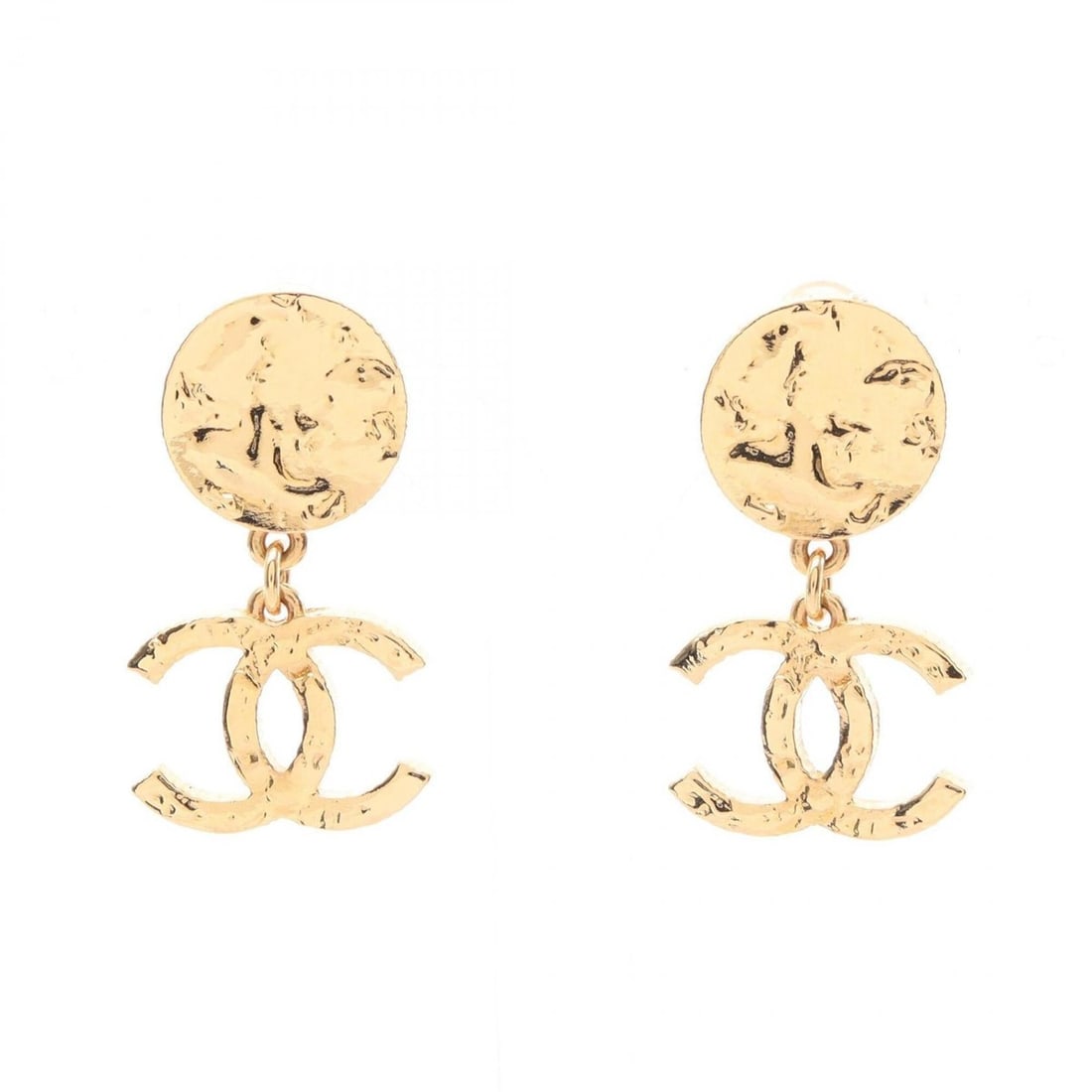 Chanel Coco Mark Earrings, Gold Plated (GP), Women's, Tone: --- Catalog ---Category: SizeSize (HxWxD): 35.00mm x 20.00mm / 1.38'' x 0.79''Category: DesignType: Clip earringsColor: GoldGender: WomenMaterial: Gold platingCategory: GeneralBrand: Chanel--- Item Li