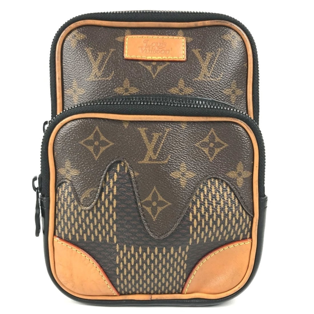 LOUIS VUITTON N40379 Damier Giant NIGO Collaboration Amazon Sling Bag Crossbody Belt Shoulder Canvas (1 of 15)