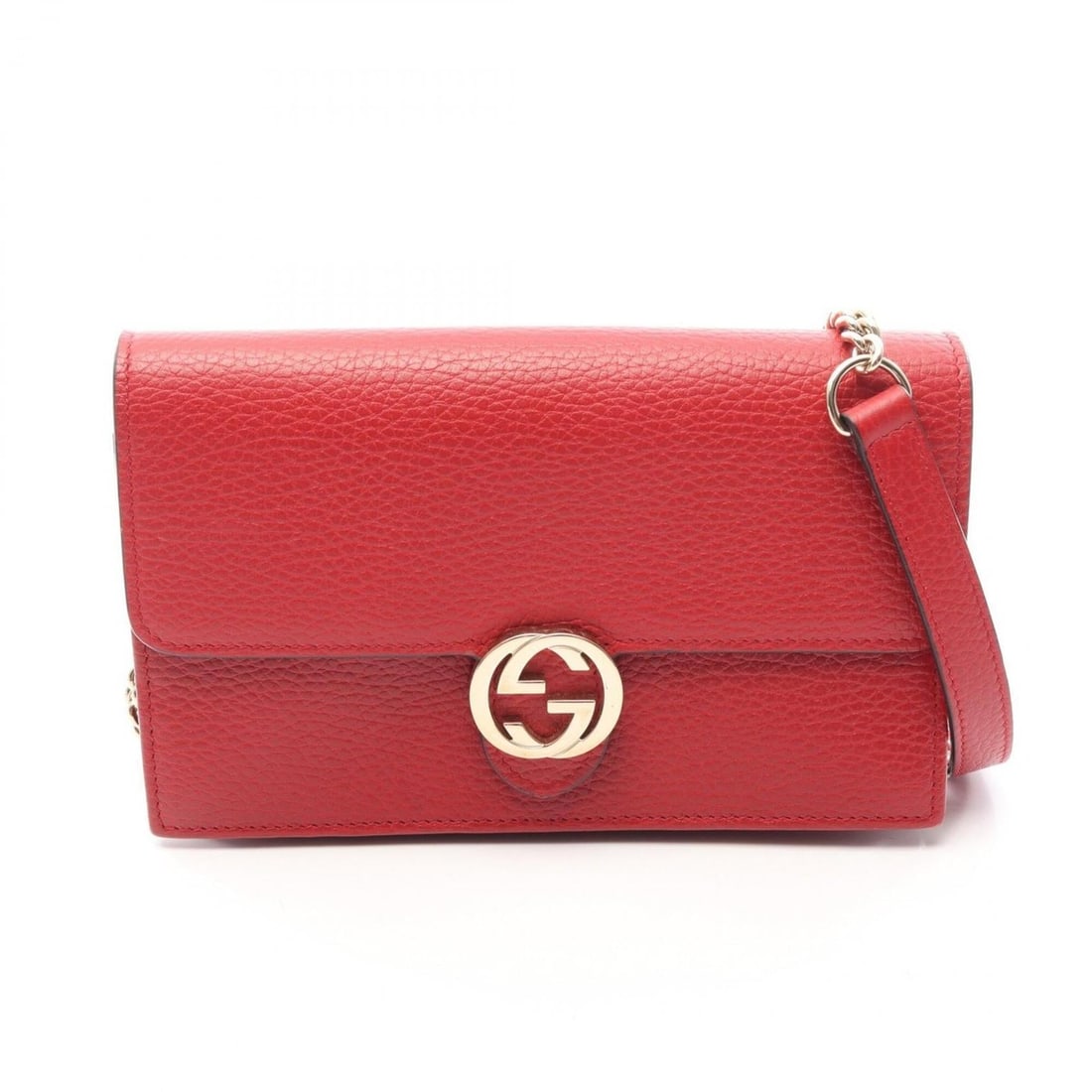 Gucci Interlocking G Shoulder Bag Handbag Leather Women's Red 510314: --- Catalog ---Category: SizeSize (HxWxD): 12cm x 19cm x 3cm / 4.72'' x 7.48'' x 1.18''Category: DesignType: Shoulder bagColor: Red colorGender: WomenMaterial: Leather Category: GeneralBrand: Gucci---