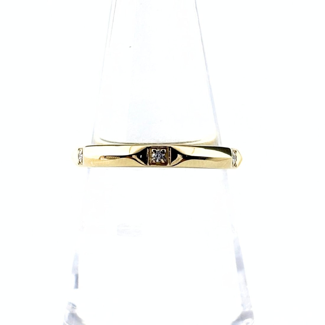 Tiffany & Co. True Band YG Yellow Gold Ring with Small Diamonds (750) - Women's: --- Catalog ---Category: SizeJP Size: 11.5US Size: 6Category: DesignType: Band ringStone: DiamondGender: WomenMaterial: Yellow gold (18K)Category: GeneralBrand: Tiffany--- Item List ---Section: Condit
