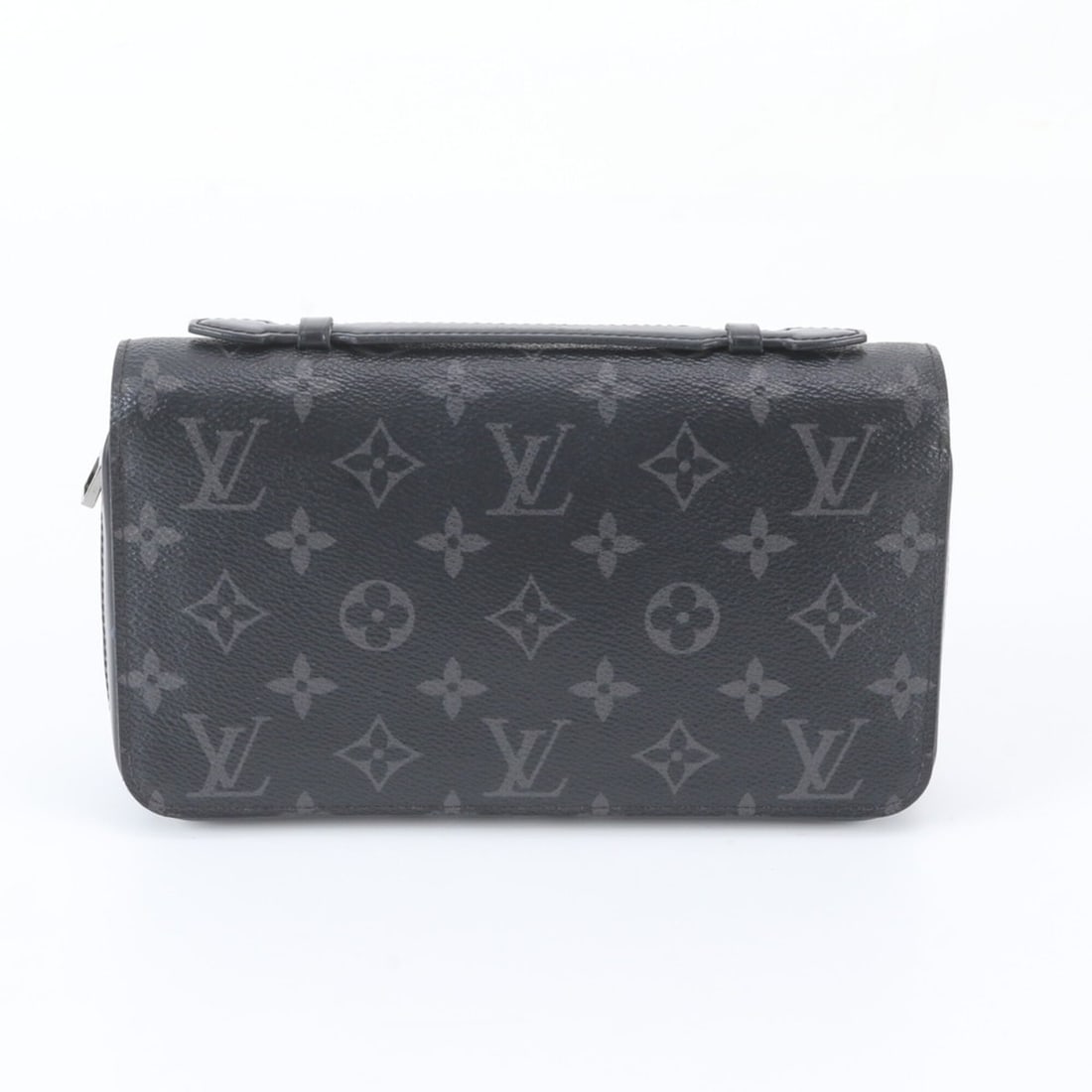 Louis Vuitton Monogram Eclipse Zippy XL M61698 Leather Long Wallet for Men (1 of 8)