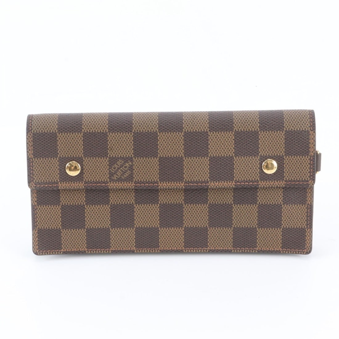 Louis Vuitton Damier Portefeuille Accordion N60002 Leather Long Wallet Bi-fold for Men: --- Catalog ---Category: SizeSize (HxWxD): 10cm x 19cm x 2cm / 3.93'' x 7.48'' x 0.78''Category: DesignType: Long wallet (bi-fold)Color: BrownGender: MenMaterial: Leather , Coated canvas Category: Gen