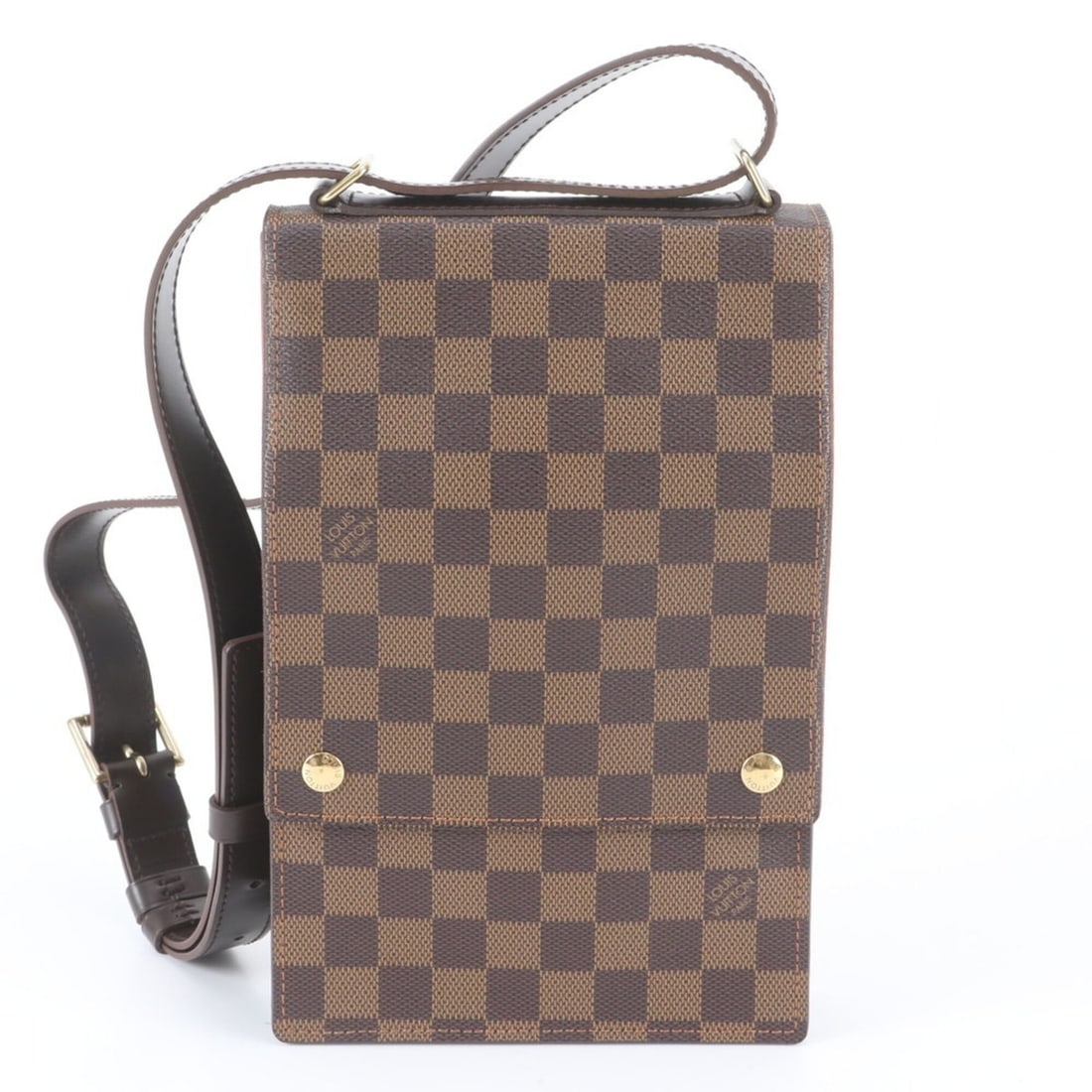 Louis Vuitton Damier Portobello N45271 Leather Shoulder Bag Messenger for Men: --- Catalog ---Category: SizeSize (HxWxD): 25cm x 17cm x 4cm / 9.84'' x 6.69'' x 1.57''Category: DesignType: Messenger bag, Shoulder bagColor: BrownGender: MenMaterial: Leather , Coated canvas Categor