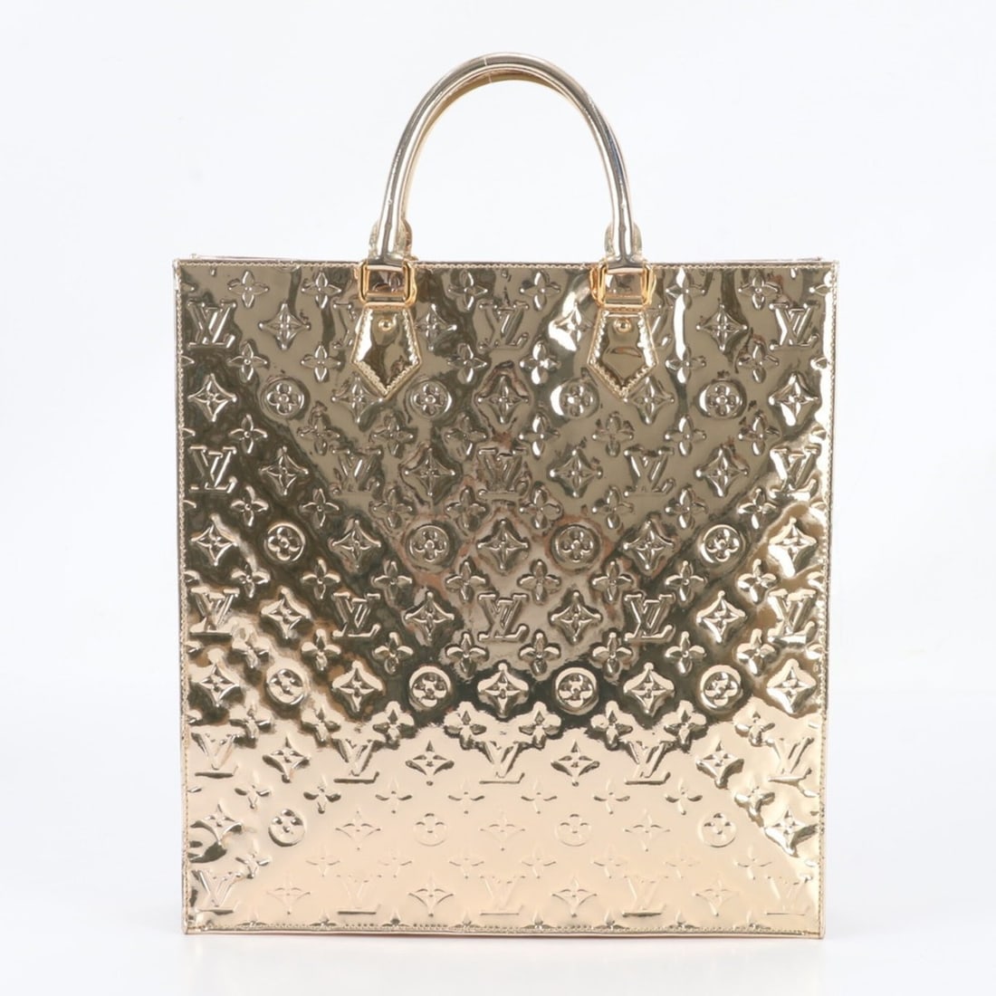 Louis Vuitton Monogram Miroir Sac Plat M40268 Leather Tote Bag Handbag for Women: --- Catalog ---Category: SizeSize (HxWxD): 38cm x 36cm x 7cm / 14.96'' x 14.17'' x 2.75''Category: DesignType: Handbag, Tote bagColor: GoldGender: WomenMaterial: Leather Category: GeneralMPN: M40268Br