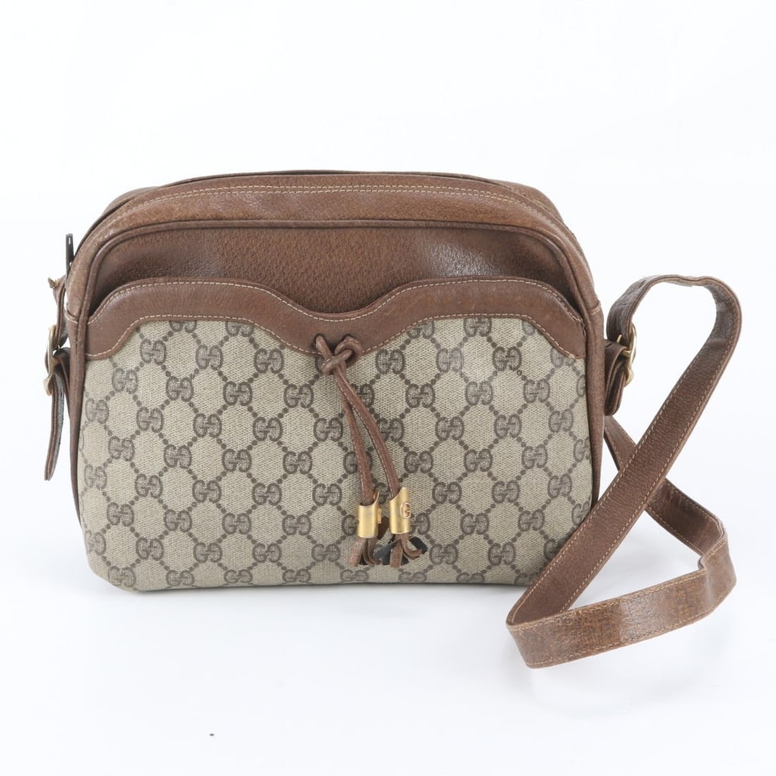 Gucci GG Supreme Leather Shoulder Bag, Handbag, Tote Bag for Women