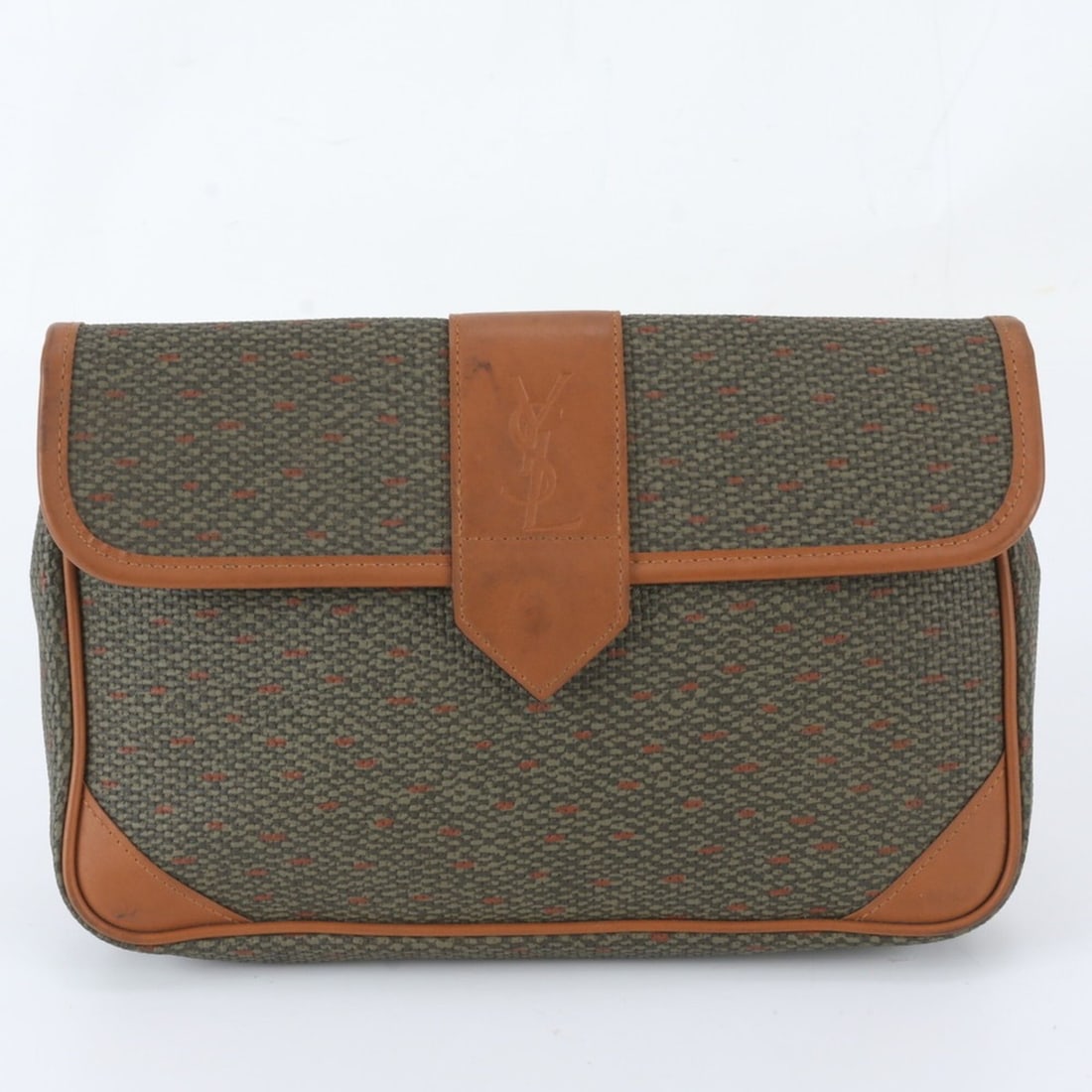 Saint Laurent YSL Remy Martin Leather Second Bag Clutch Pouch Business for Men: --- Catalog ---Category: SizeSize (HxWxD): 21cm x 27cm x 5cm / 8.26'' x 10.62'' x 1.96''Category: DesignType: Clutch bag, PouchColor: Brown, Green, KhakiGender: MenMaterial: Leather , Coated canvas Ca
