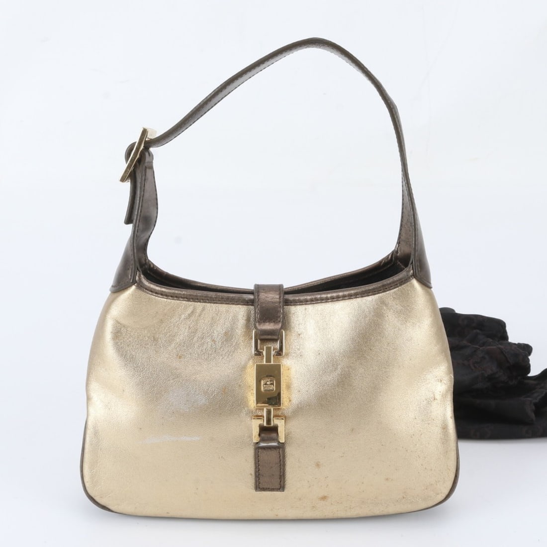Gucci Jackie 005 0775 Leather Handbag One-Handle Tote Bag Hobo for Women (1 of 9)