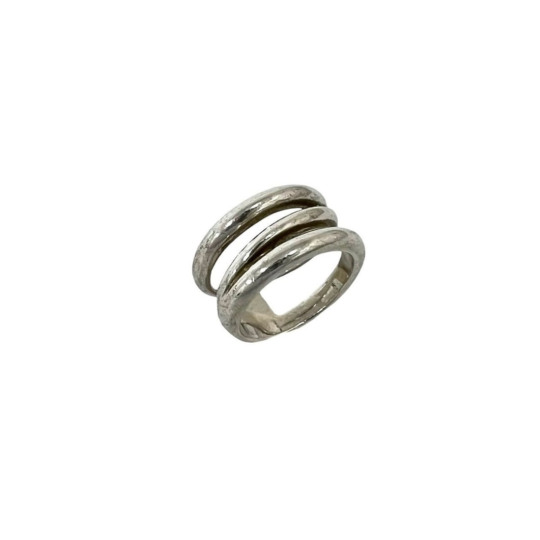 TIFFANY&Co. Tiffany Vintage Diagonal Ring, Sterling Silver 925, Accessory, Silver, 242-4 (Free (1 of 9)