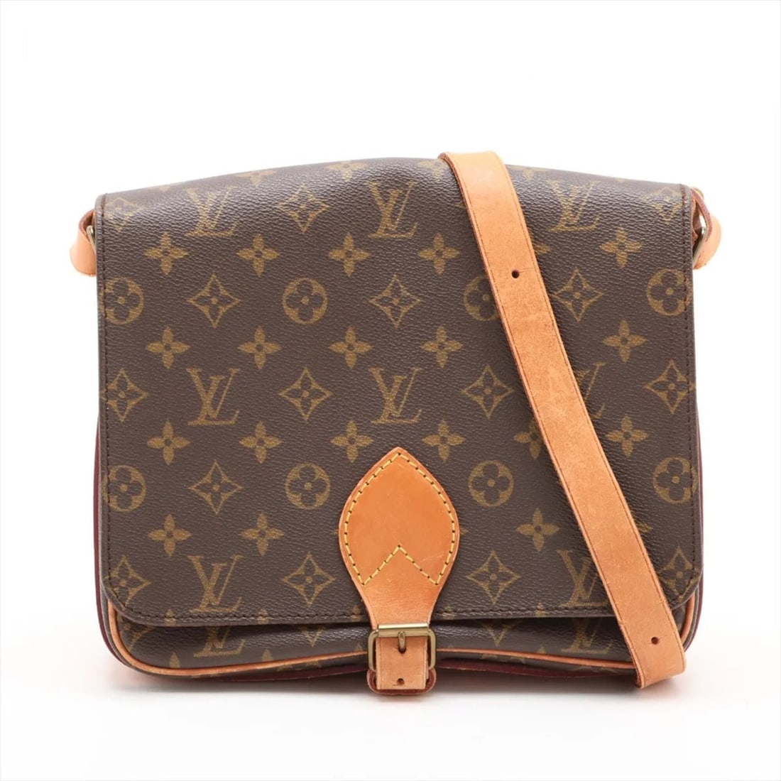 Louis Vuitton Monogram Cartouchiere GM M51252 Leather Shoulder Bag Tote for Women: --- Catalog ---Category: SizeSize (HxWxD): 21.5cm x 25.5cm x 7.5cm / 8.46'' x 10.03'' x 2.95''Category: DesignType: Shoulder bag, Tote bagColor: BrownGender: WomenMaterial: Leather , Coated canvas Cat