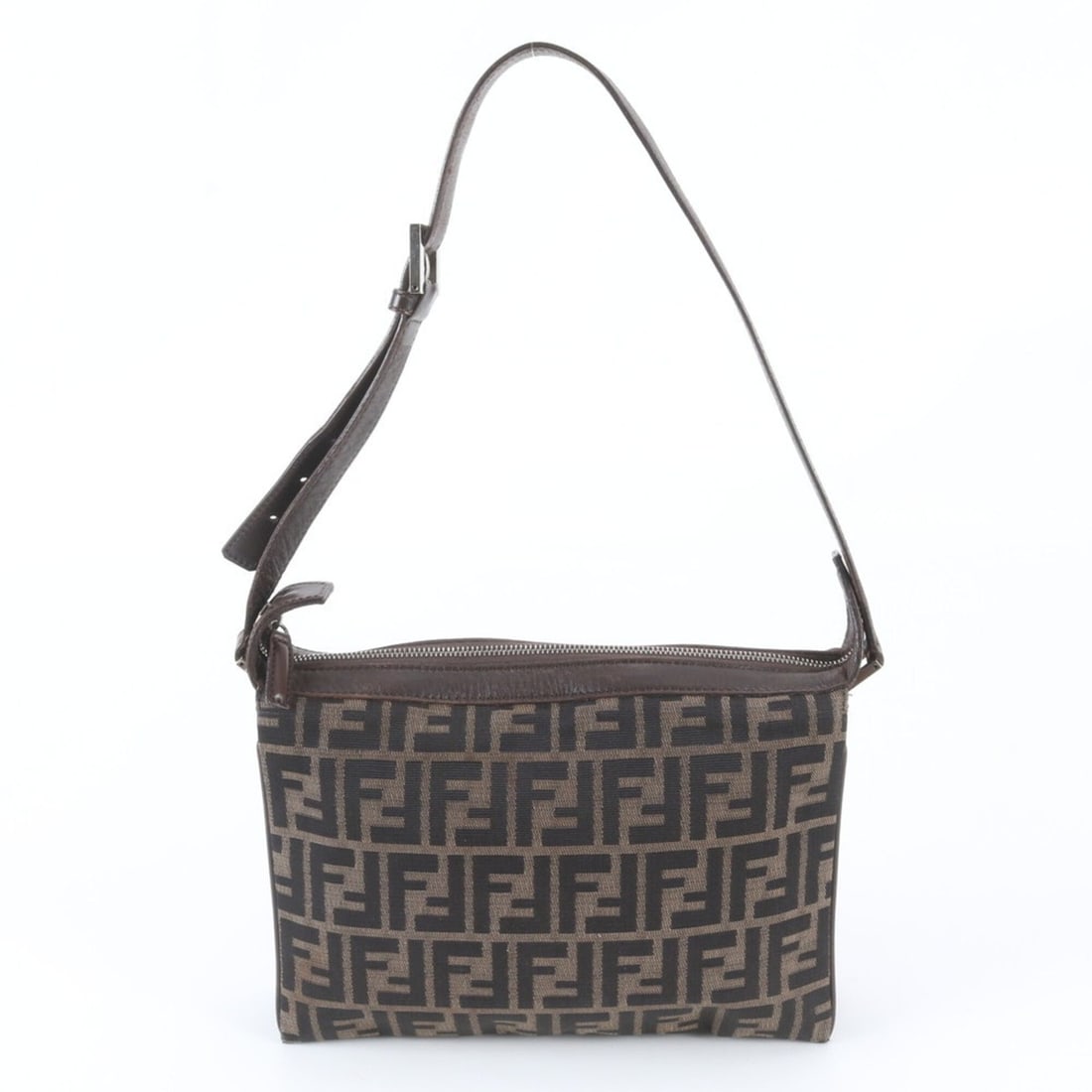 Fendi Zucca Leather Canvas Shoulder Bag Handbag Brown Women's: --- Catalog ---Category: SizeSize (HxWxD): 22cm x 28cm x 4cm / 8.66'' x 11.02'' x 1.57''Category: DesignType: Handbag, Shoulder bagColor: BrownGender: WomenMaterial: Leather Category: GeneralBrand: Fe