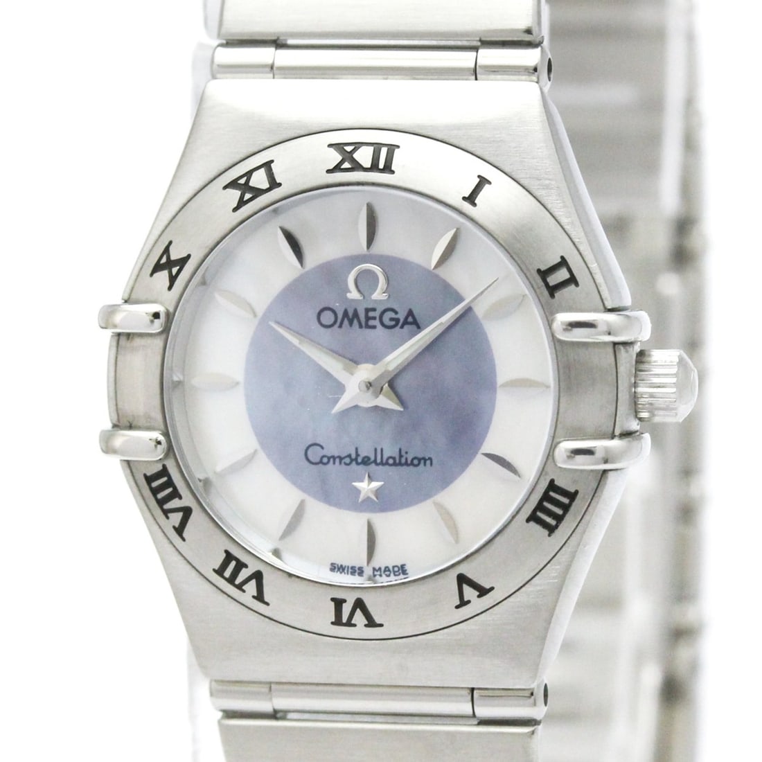 OMEGA Constellation MOP Dial Steel Quartz Ladies Watch 1562.84 Polished