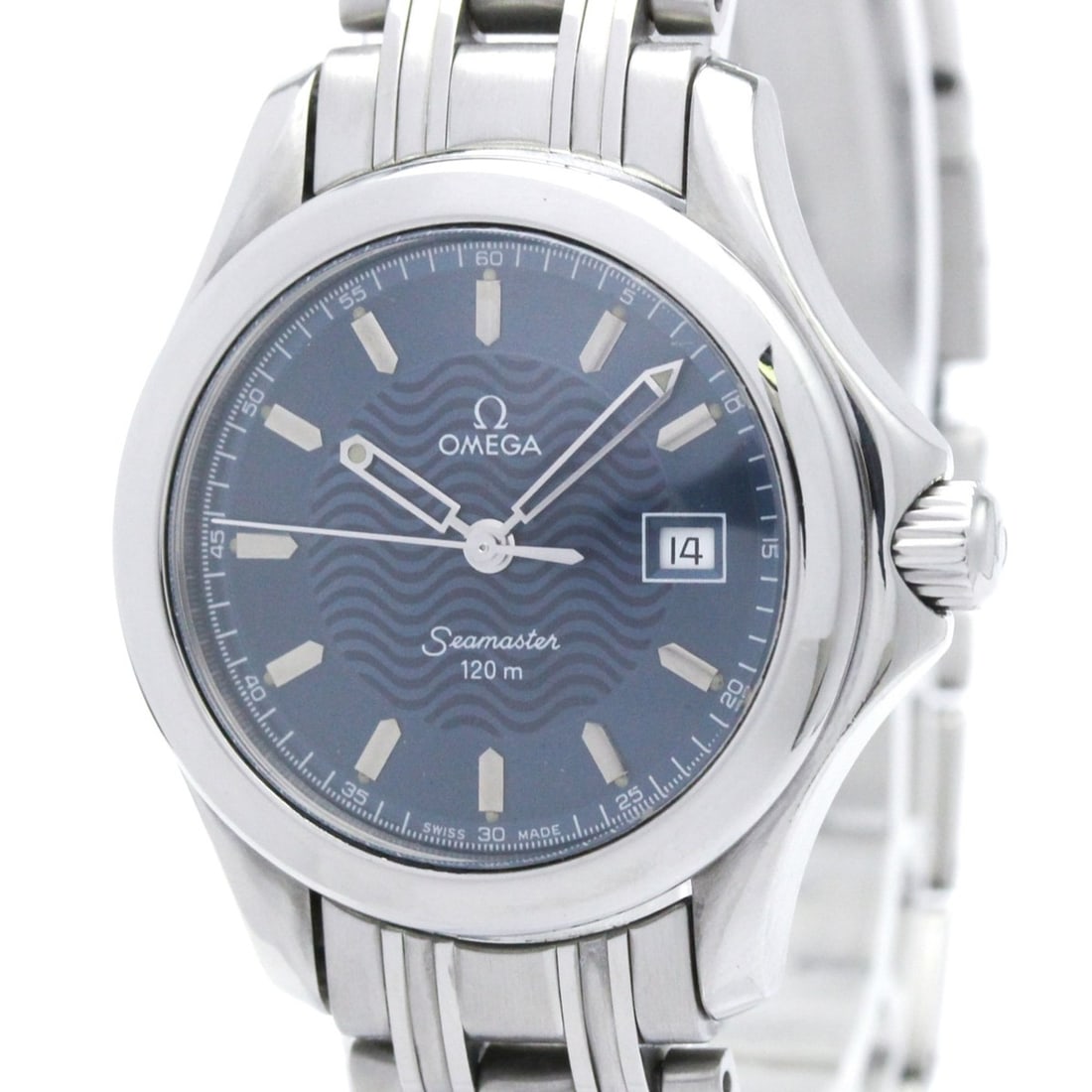 OMEGA Seamaster 120M Steel Quartz Ladies Watch 2571.81 Polished: --- Catalog ---Category: SizeCase Diameter: 29mm / 1.14''Category: DesignType: WristwatchStyle: SportGender: WomenColor (Dial): BlueMaterial (Band): Stainless steelMaterial (Case): Stainless steelCate