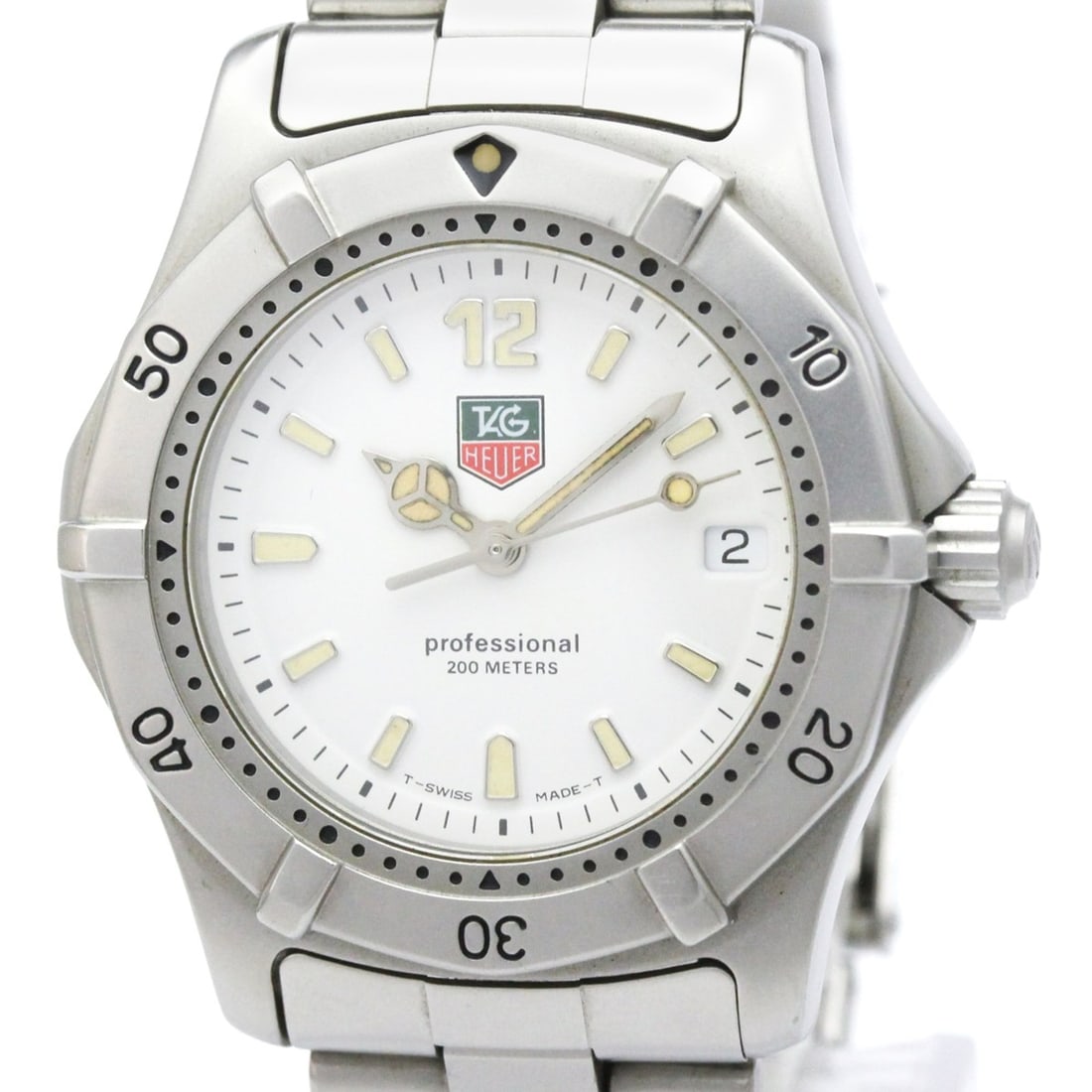 TAG HEUER 2000 Professional Stainless Steel Quartz Mid Size Watch WK1211
