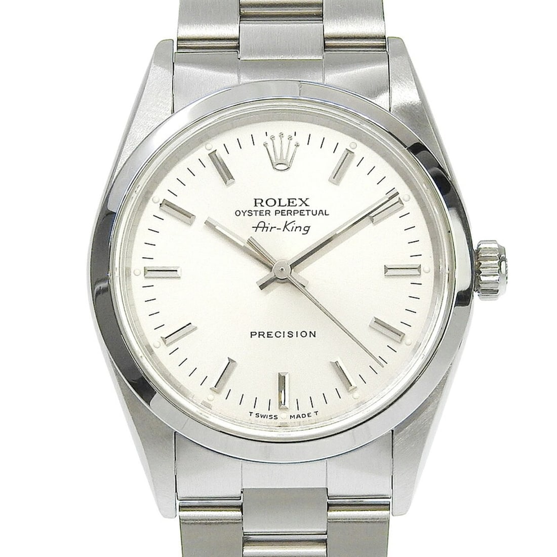 Rolex Air-King 14000 E-serial, silver dial, stainless steel, automatic movement, approximately 34mm, (1 of 11)
