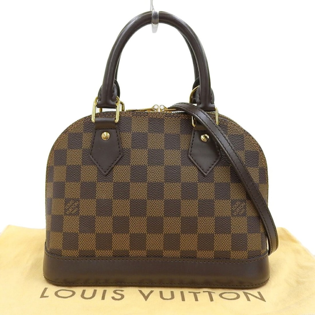 Louis Vuitton Damier Alma BB N41221 Handbag Shoulder Bag Ebene: --- Catalog ---Category: SizeSize (HxWxD): 17.5cm x 23.5cm x 11.5cm / 6.88'' x 9.25'' x 4.52''Category: DesignType: Handbag, Shoulder bagColor: Damier Canvas, EbeneGender: WomenMaterial: PVC Category: