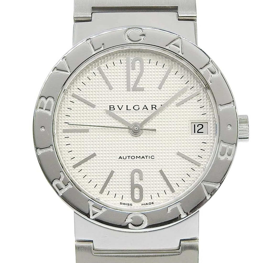 Bulgari Date BB33SS Silver Dial Stainless Steel Automatic Men's Watch (approx. 33mm)
