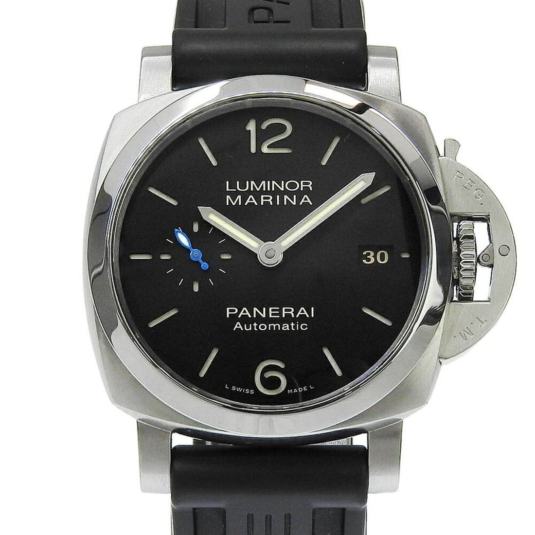 Panerai Luminor Marina 3 Days Acciaio PAM01392 OP7394 Black Dial Stainless Steel/Rubber Automatic: --- Catalog ---Category: SizeWrist Size: 18.5cm / 7.28''Case Diameter: 42mm / 1.65''Category: DesignType: WristwatchGender: MenColor (Dial): BlackMaterial (Band): RubberMaterial (Case): Stainless stee