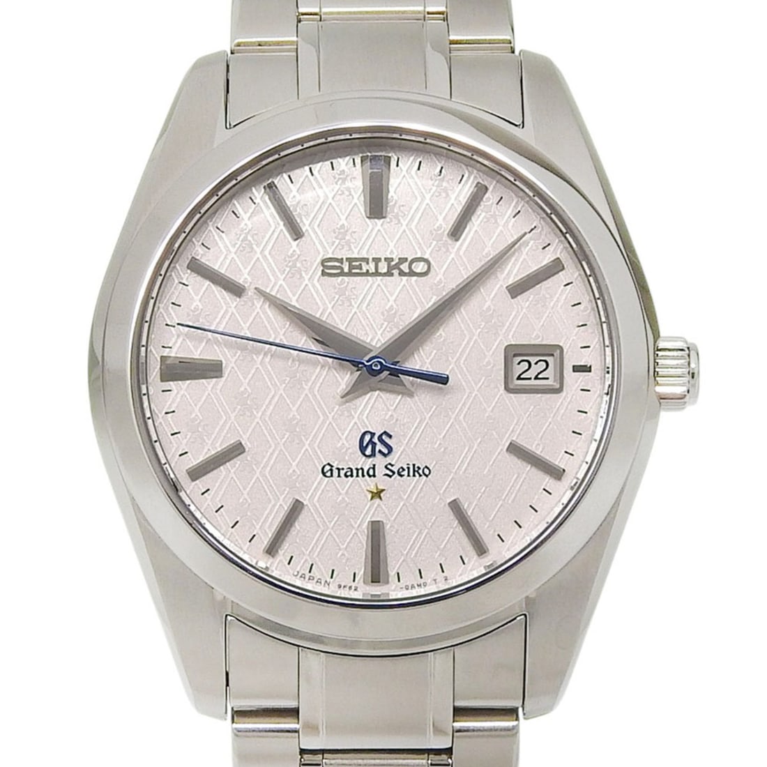 Grand Seiko SEIKO GS 20th Anniversary Model 9F62 0AK0 SBGX103 Silver Dial with Grid Pattern: --- Catalog ---Category: SizeWrist Size: 16.5cm / 6.49''Case Diameter: 36mm / 1.42''Category: DesignType: WristwatchGender: MenColor (Dial): SilverMaterial (Band): Stainless steelMaterial (Case): Stai