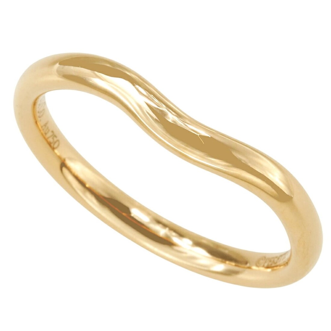 Tiffany & Co. 3.0g Curved Band Ring, 18K Pink Gold, Approx. Size 12.5