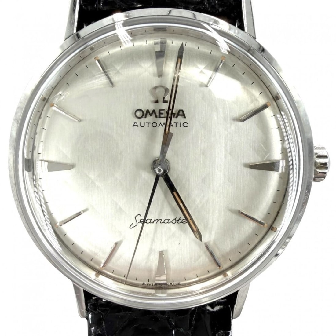 Omega Seamaster Check Men's Watch, Cal. 552 Automatic, Champagne Gold Dial, No Date, OMEGA: --- Catalog ---Category: SizeWrist Size: 16cm - 19.5cm / 6.29'' - 7.67''Case Diameter: 33mm / 1.3''Category: DesignType: WristwatchGender: MenColor (Dial): ChampagneMaterial (Band): Stainless steelMat