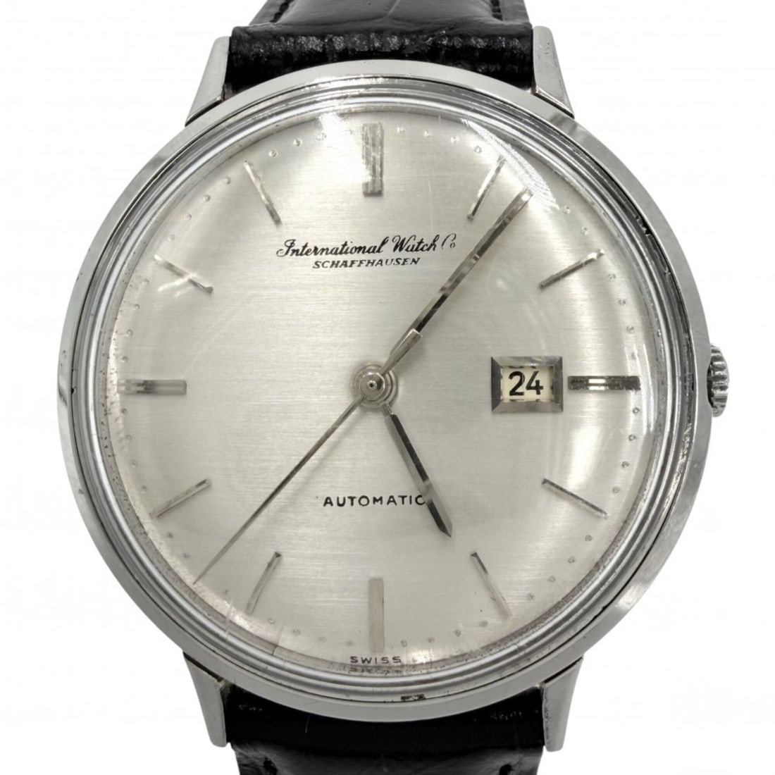 IWC Schaffhausen Men's Watch, Automatic, Date Display, Silver Dial, Cal. 8531, Stainless Steel, (1 of 14)