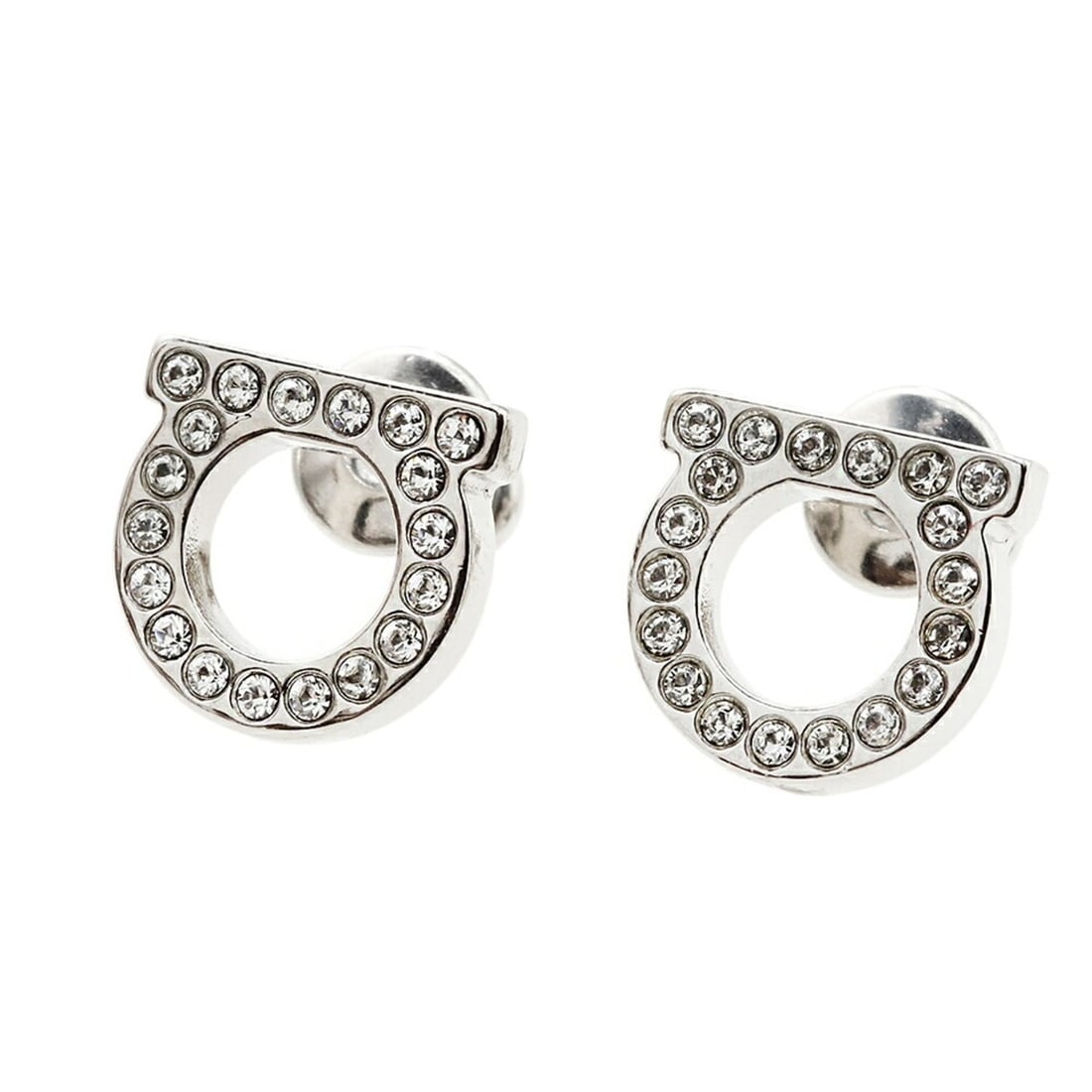 Salvatore Ferragamo Gancini Earrings 760123002 Rhinestone: --- Catalog ---Category: SizeSize (HxWxD): 9.00mm x 9.00mm / 0.35'' x 0.35''Category: DesignType: Stud earringsGender: WomenMaterial: Metal, RhinestoneCategory: GeneralMPN: 760123002Brand: Salvatore F