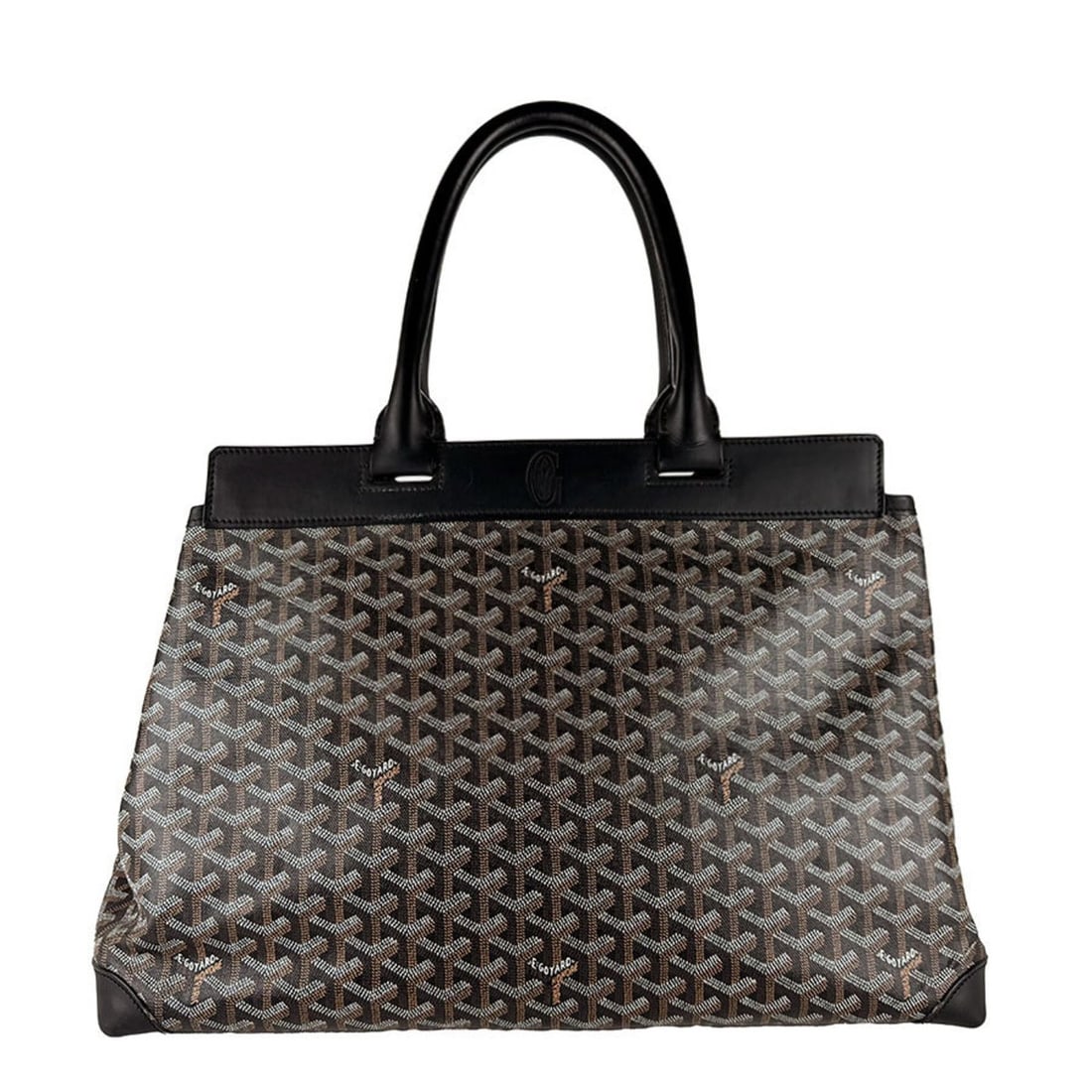 Goyard GOYARD handbag Belchasse MM coated canvas leather black men's and women's z10795: --- Catalog ---Category: SizeSize (HxWxD): 29cm x 45cm x 20cm / 11.41'' x 17.71'' x 7.87''Category: DesignType: HandbagColor: BlackGender: Men,WomenMaterial: Coated canvas , Leather Category: GeneralB