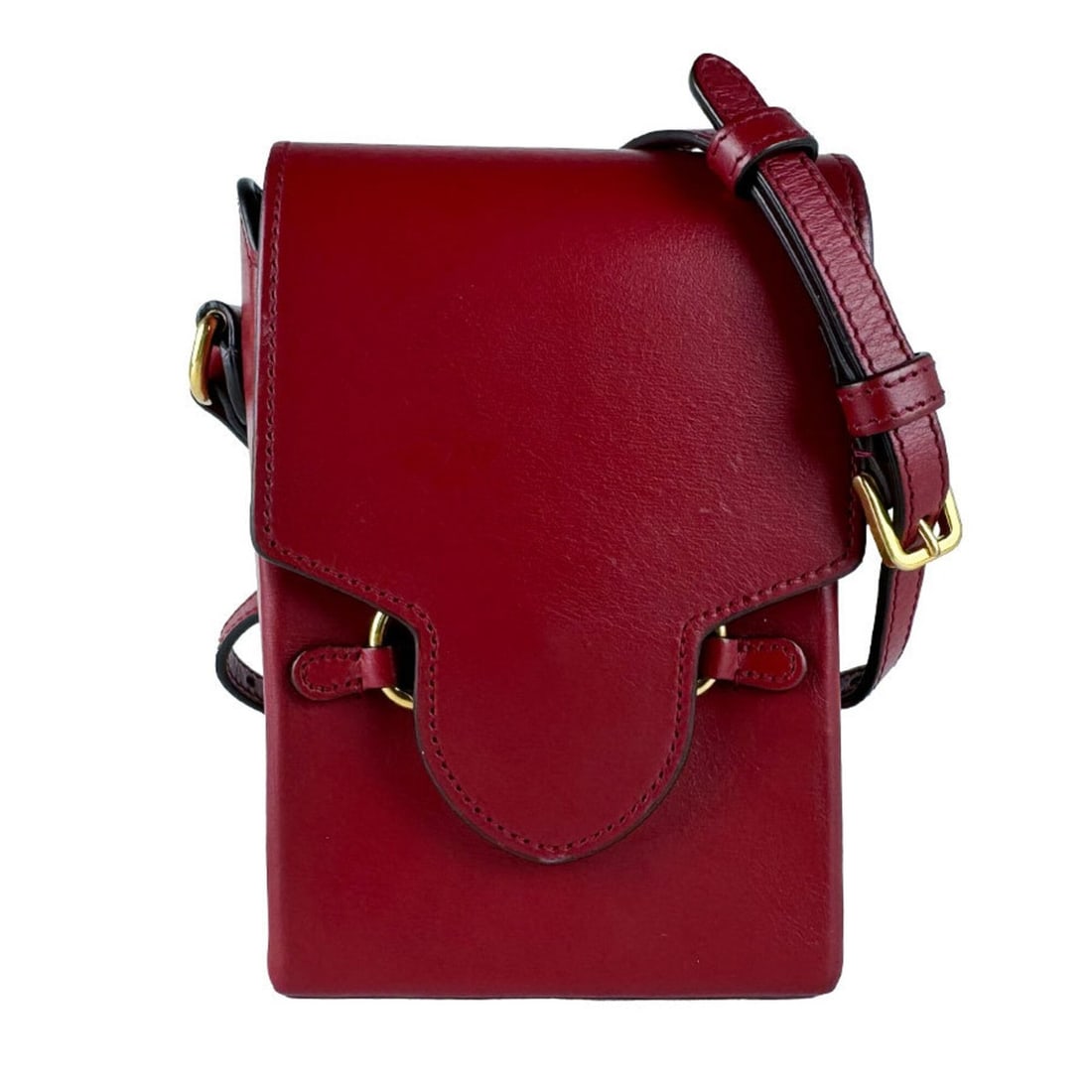 Gucci shoulder bag, horsebit design, leather, red, women's, 625615 z10792 (1 of 13)
