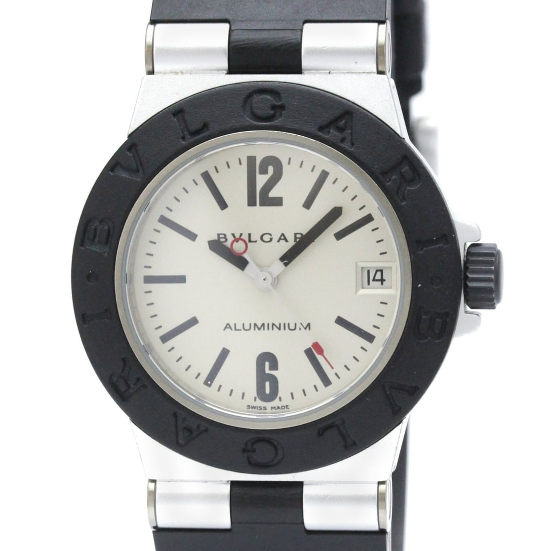 BVLGARI Aluminum Rubber Quartz Ladies Watch AL32TA