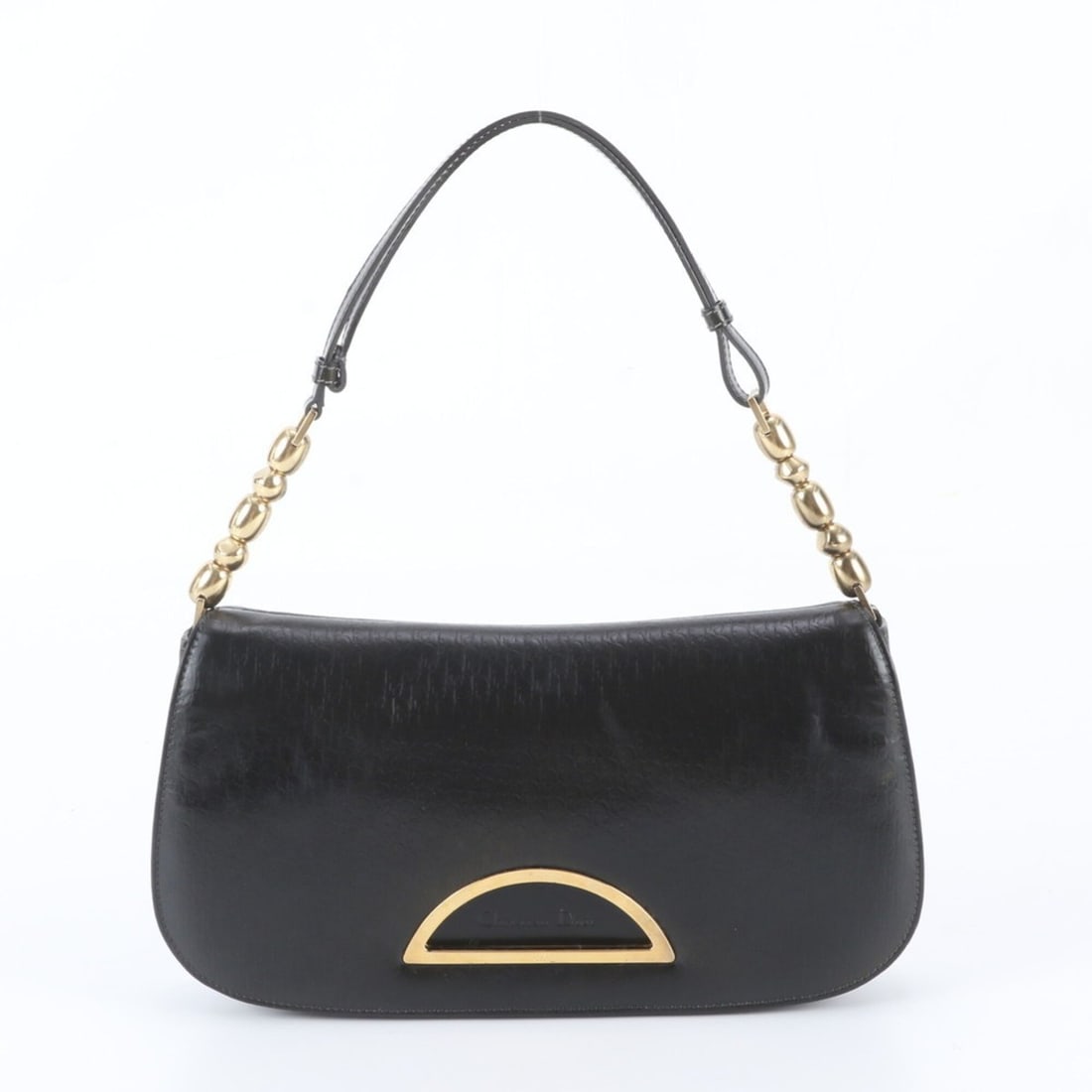 Christian Dior Trotter Maris Pearl Leather Shoulder Bag Handbag Black Women's: --- Catalog ---Category: SizeSize (HxWxD): 13cm x 26cm x 4cm / 5.11'' x 10.23'' x 1.57''Category: DesignType: Handbag, Shoulder bagColor: BlackGender: WomenMaterial: Leather Category: GeneralMPN: MA 1