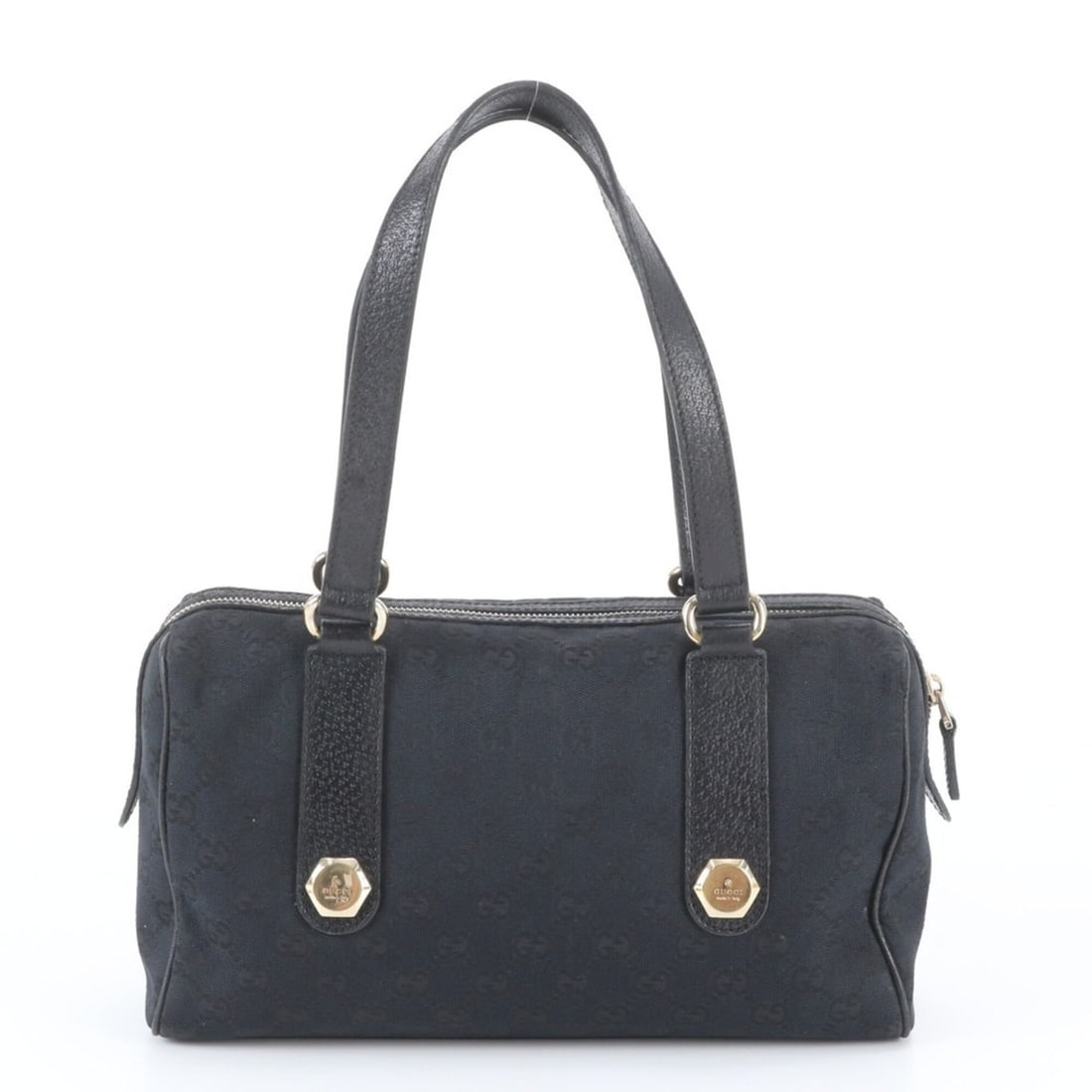 Gucci GG Canvas Mini Boston Bag with Control Card 152457 Leather Shoulder for Women: --- Catalog ---Category: SizeSize (HxWxD): 16cm x 29cm x 7cm / 6.29'' x 11.41'' x 2.75''Category: DesignType: Boston bag, Shoulder bagColor: BlackGender: WomenMaterial: Leather , Canvas Category: Gene