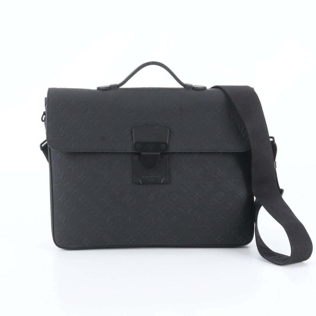 Louis Vuitton RFID-protected Monogram Taurillon Leather S-Lock Briefcase, 2-Way Business (1 of 20)
