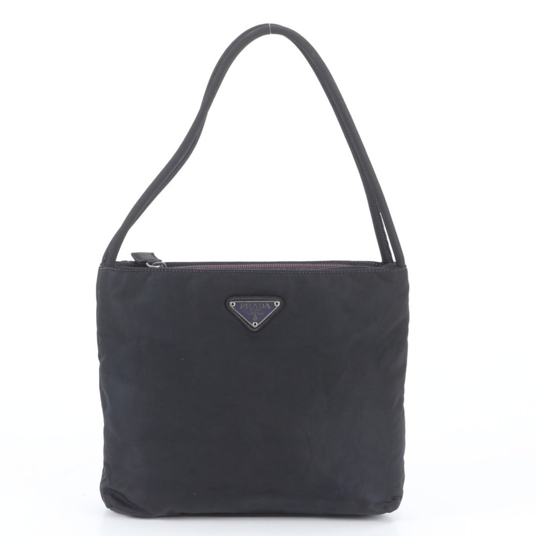 Prada Tessuto Nylon Triangle Logo Tote Bag Shoulder Black Women's: --- Catalog ---Category: SizeSize (HxWxD): 21cm x 23cm x 4.5cm / 8.26'' x 9.05'' x 1.77''Category: DesignType: Shoulder bag, Tote bagColor: Black, PurpleGender: WomenCategory: GeneralBrand: PradaCount