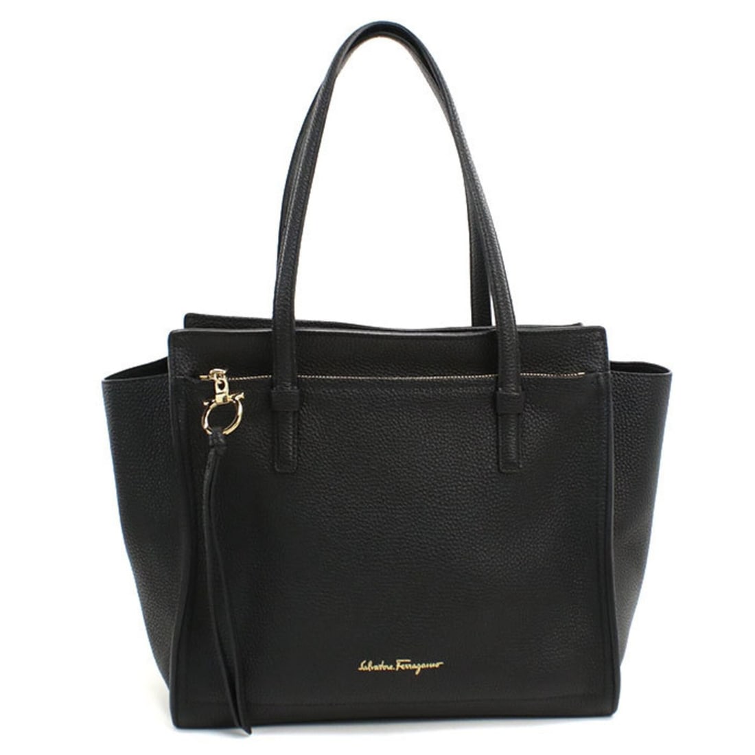 Salvatore Ferragamo FERRAGAMO Ferragamo Tote Bag 21 F216 Amy Gancini Women's Black