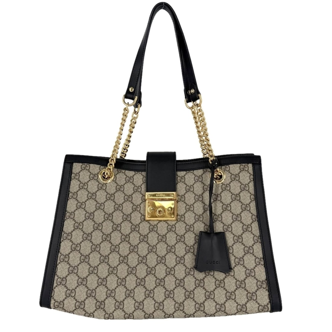 Gucci Women's Tote Bag, Horsebit Padlock, GG, Medium, Handbag, Shoulder GUCCI 479197, GG Supreme: --- Catalog ---Category: SizeSize (HxWxD): 24cm x 35cm x 13cm / 9.44'' x 13.77'' x 5.11''Strap Length: 62cm / 24.4''Category: DesignType: Handbag, Tote bagColor: Black, BrownGender: WomenMaterial: GG 